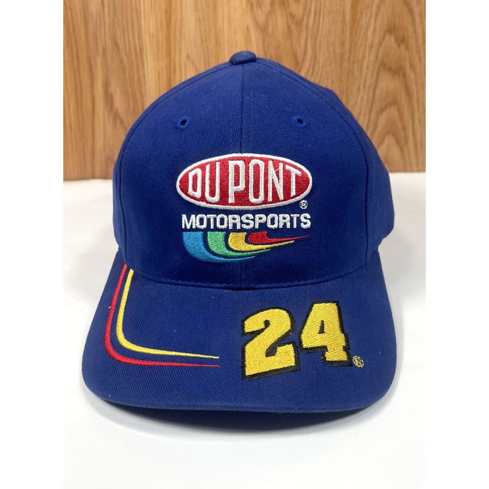 Chase Authentics Chase Authentics DuPont Motorsports #24 Blue StrapBack Hat Cap OneSize Fits Most Size ONE SIZE - 2 Thumbnail