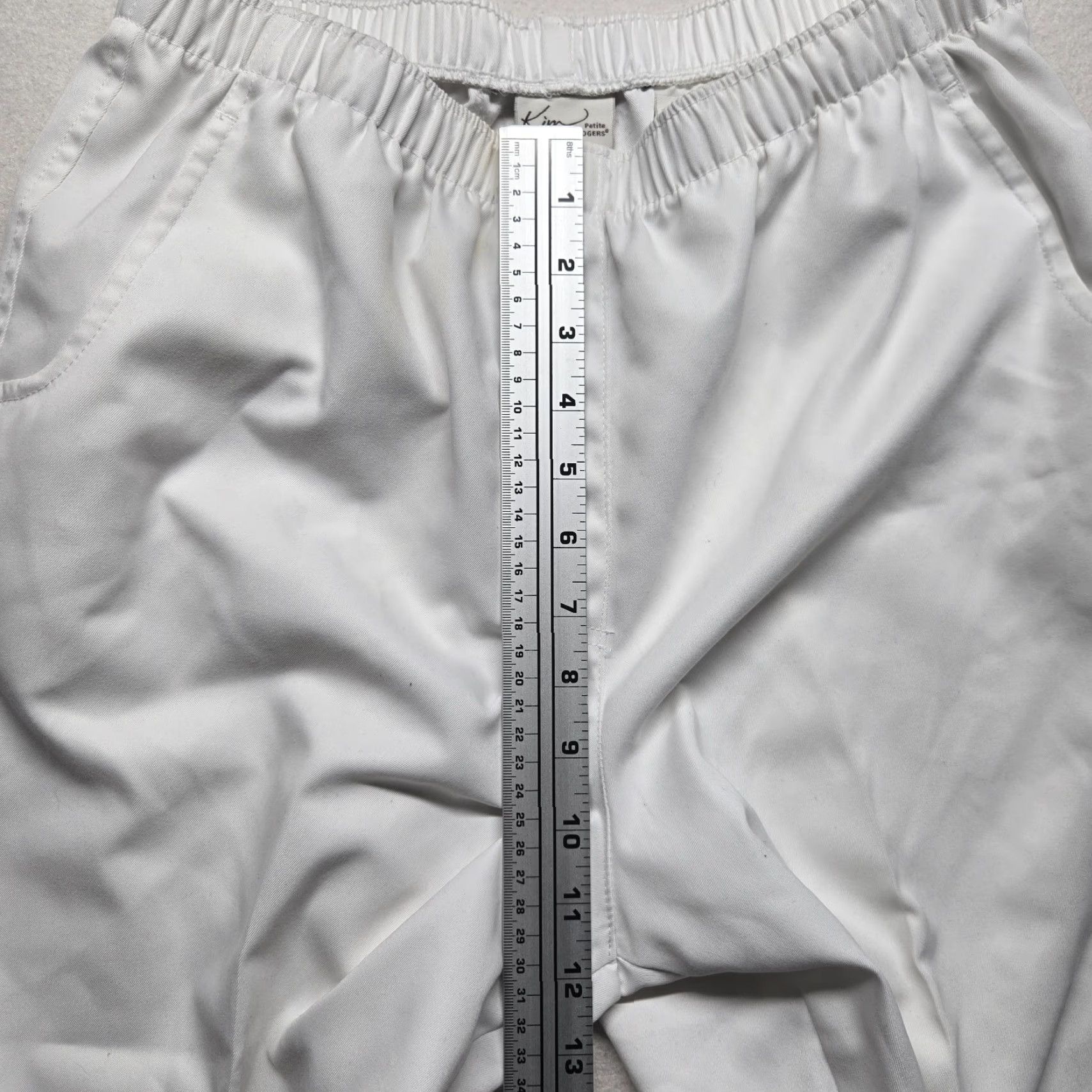 Vintage VINTAGE Kim Rogers Women's Capri Pants Size 12P Petite Cotton Spandex Tapered Crop White Size 34" / US 12 / IT 48 - 5 Thumbnail