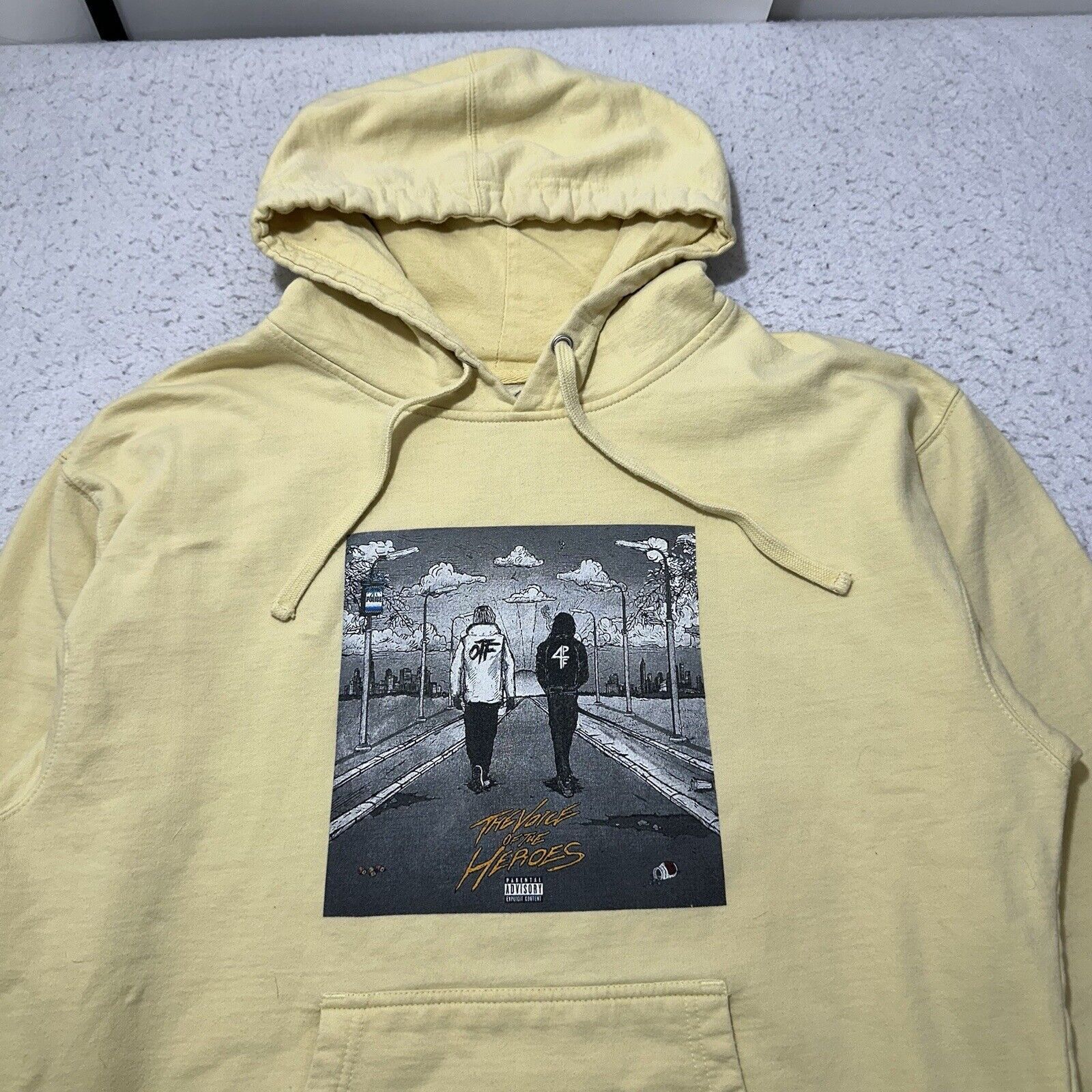 Other Lil Baby Lil Durk Voice of the Heroes Large Yellow Hoodie Size US L / EU 52-54 / 3 - 2 Thumbnail