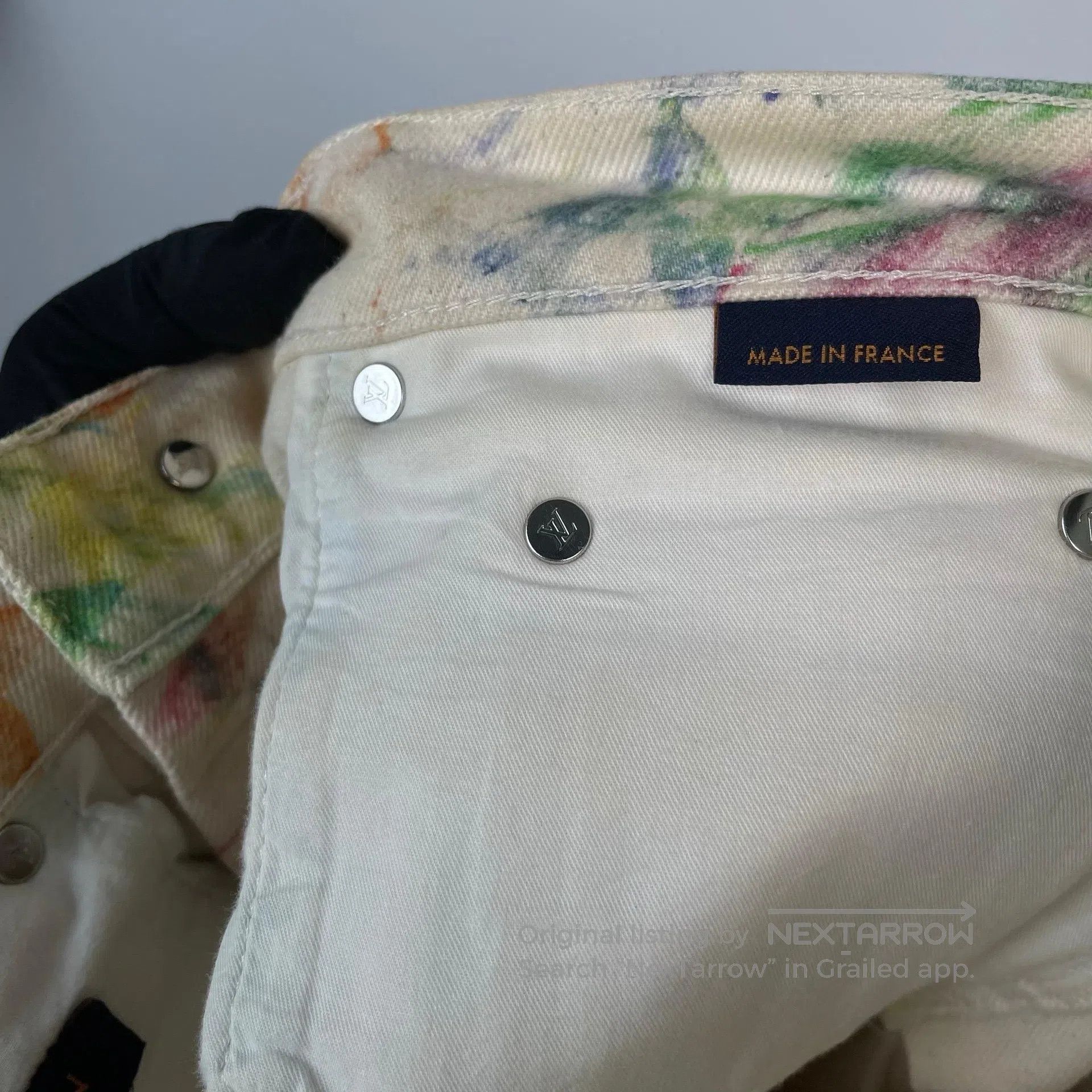 Louis Vuitton Louis Vuitton Colorful Crayon Print Full Length Jeans| Size US 28 / EU 44 - 3 Thumbnail