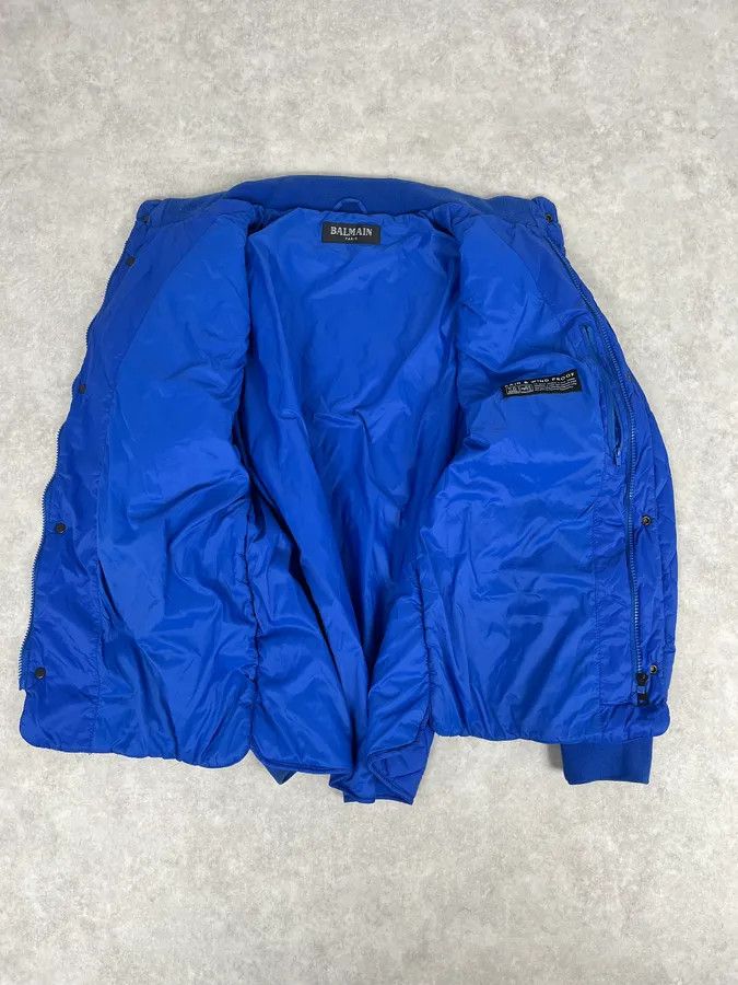 Balmain Balmain Blue Quilted Puffer Jacket with Detachable Sleeves Size US M / EU 48-50 / 2 - 6 Thumbnail