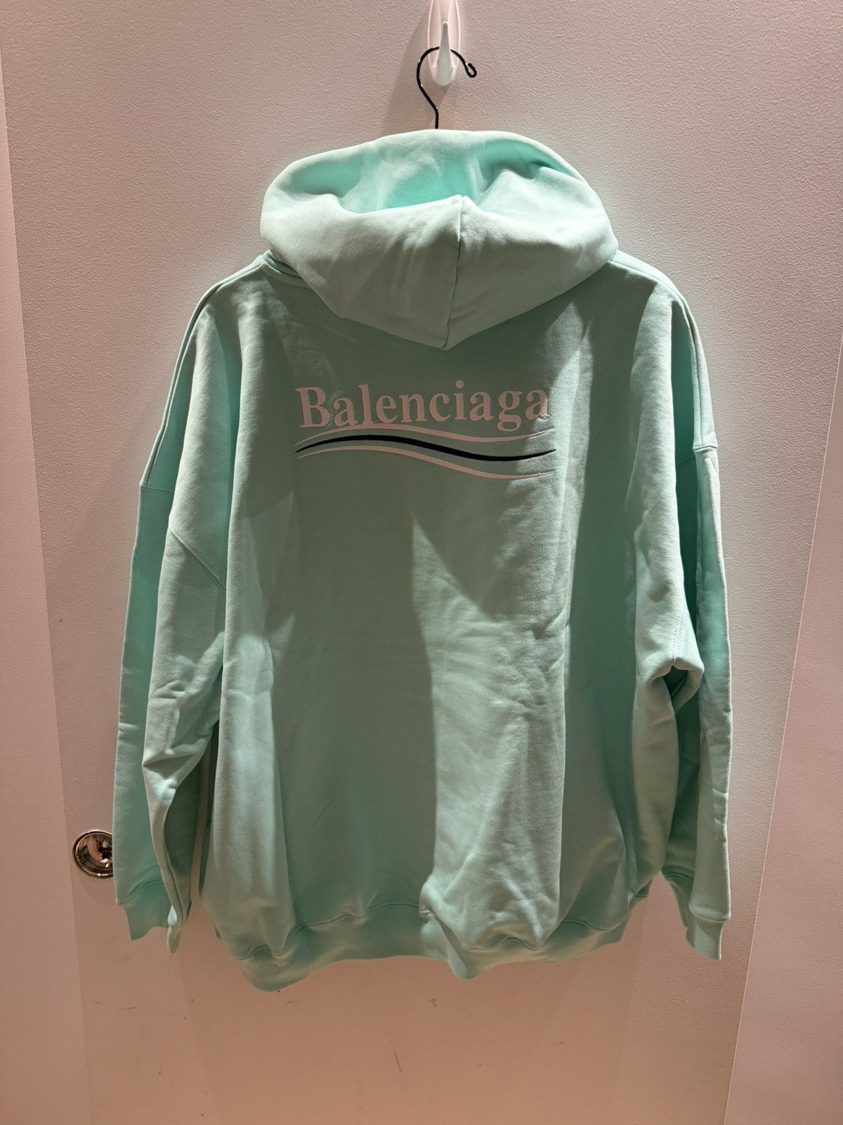 Balenciaga Balenciaga Campaign Hoodie Large Fit Mint size Medium Size US XL / EU 56 / 4 - 3 Thumbnail