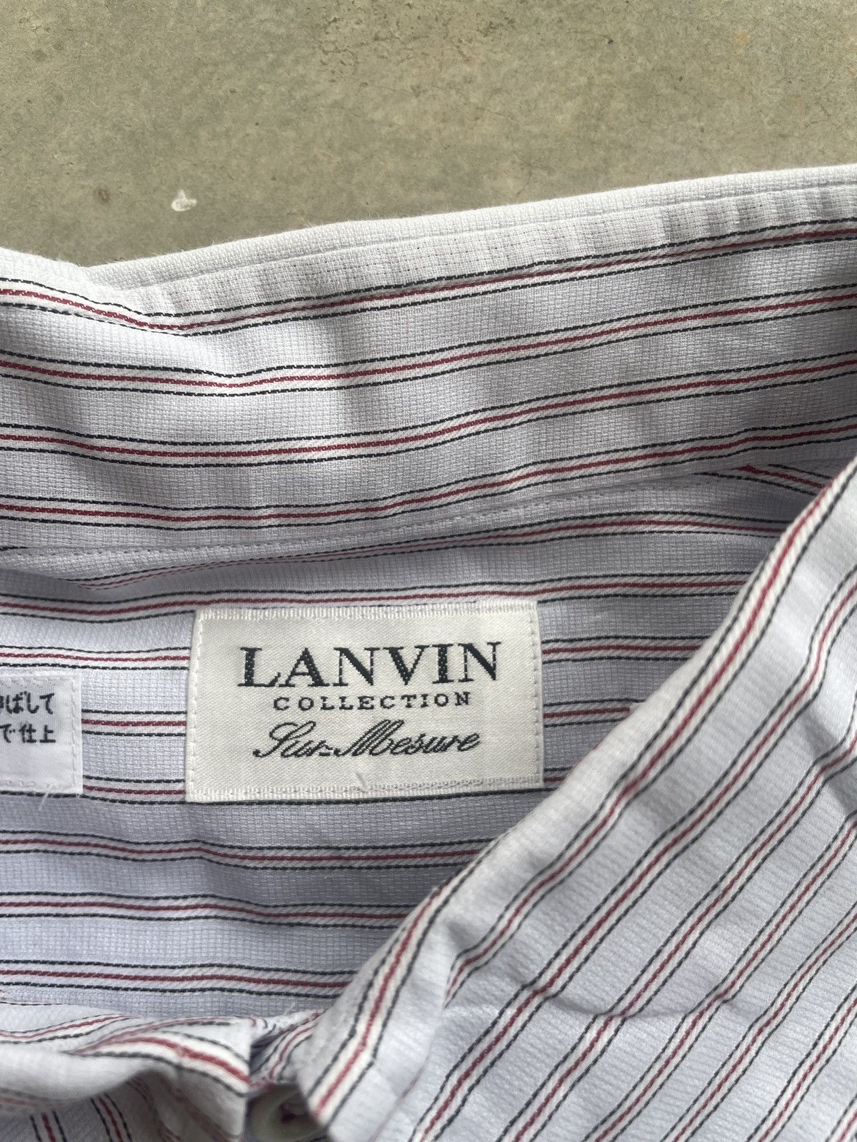 Lanvin VINTAGE LANVIN COLLECTION STRIPES SHIRT Size US M / EU 48-50 / 2 - 3 Thumbnail