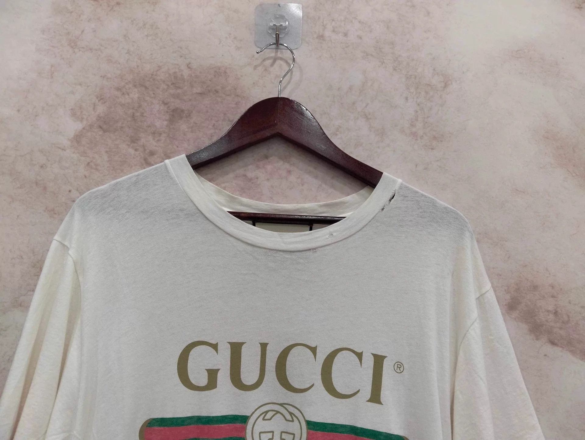Gucci White Short Sleeve Logo Print T-Shirt Size US XS / EU 42 / 0 - 3 Thumbnail