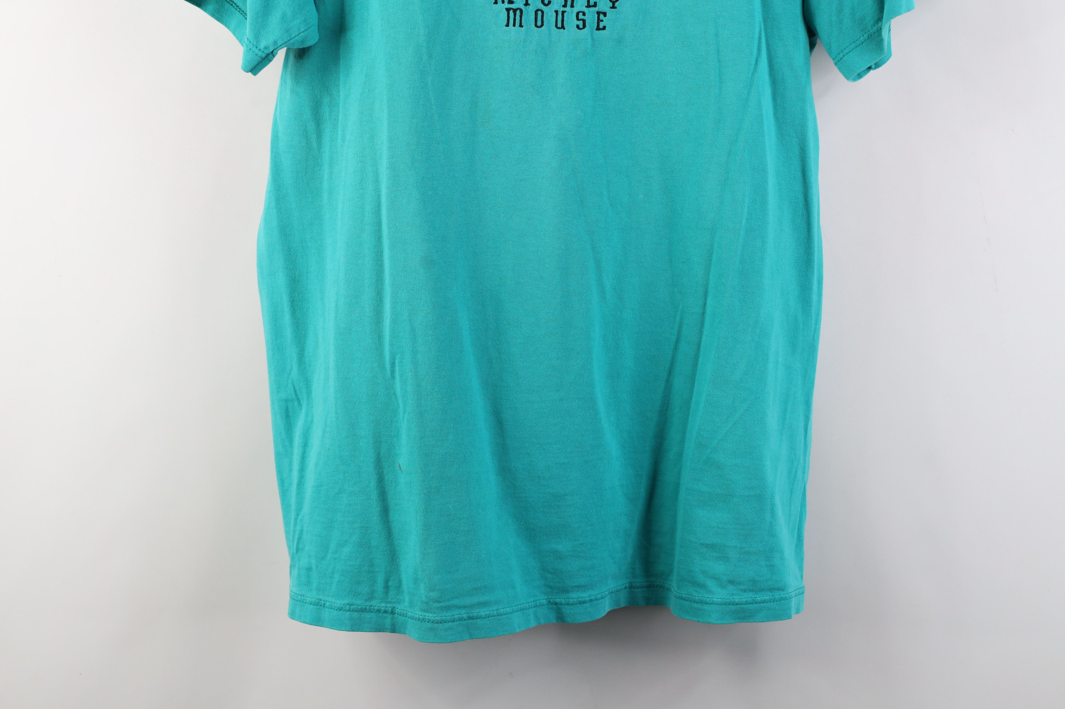 Disney Vintage 80s 90s Disney Mickey Mouse T-Shirt Teal USA Size US S / EU 44-46 / 1 - 3 Thumbnail