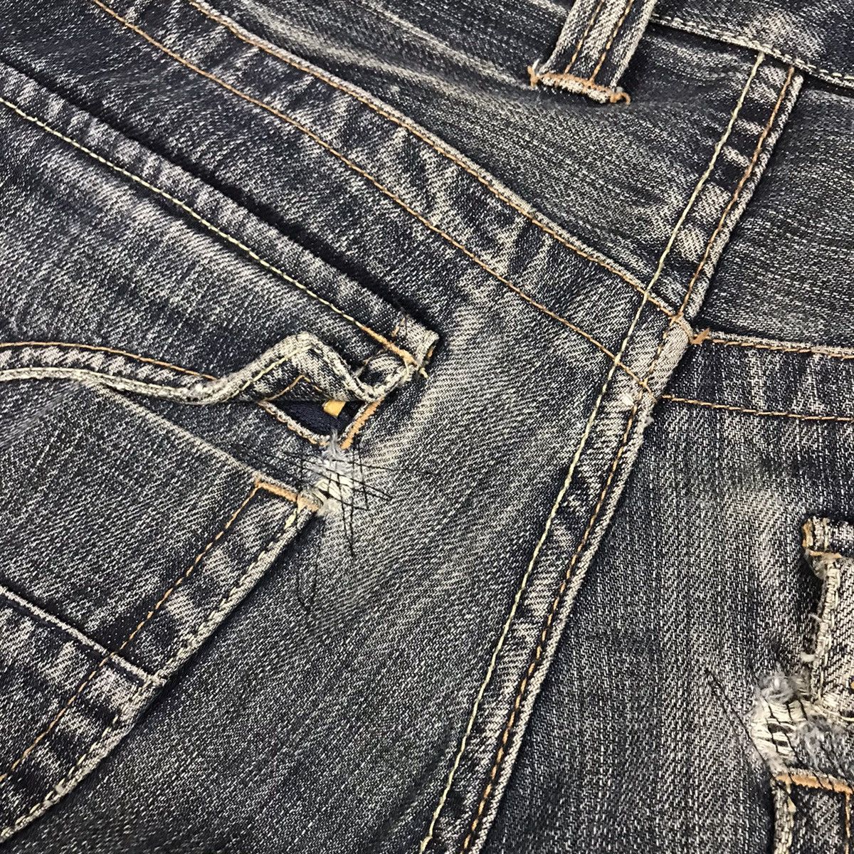 14th Addiction × If Six Was Nine FLARED🔥BOOTCUT ALDELIO JAPAN DISTRESSED DENIM PANTS Size US 30 / EU 46 - 16 Thumbnail