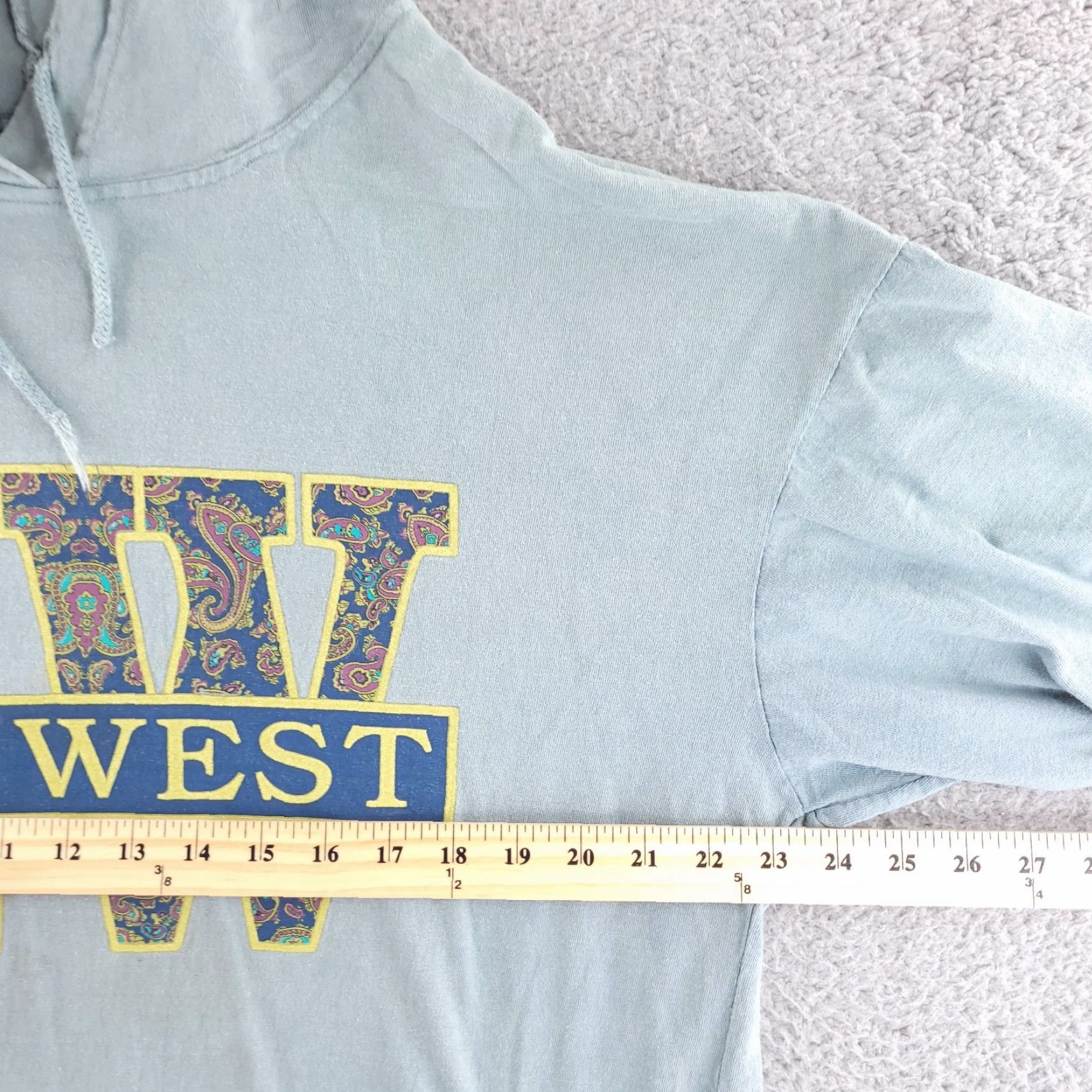 Vintage VINTAGE Key West Hoodie Womens Large Oversize Pullover Semi Crop Poncho Beach Blue Size L / US 10 / IT 46 - 6 Thumbnail