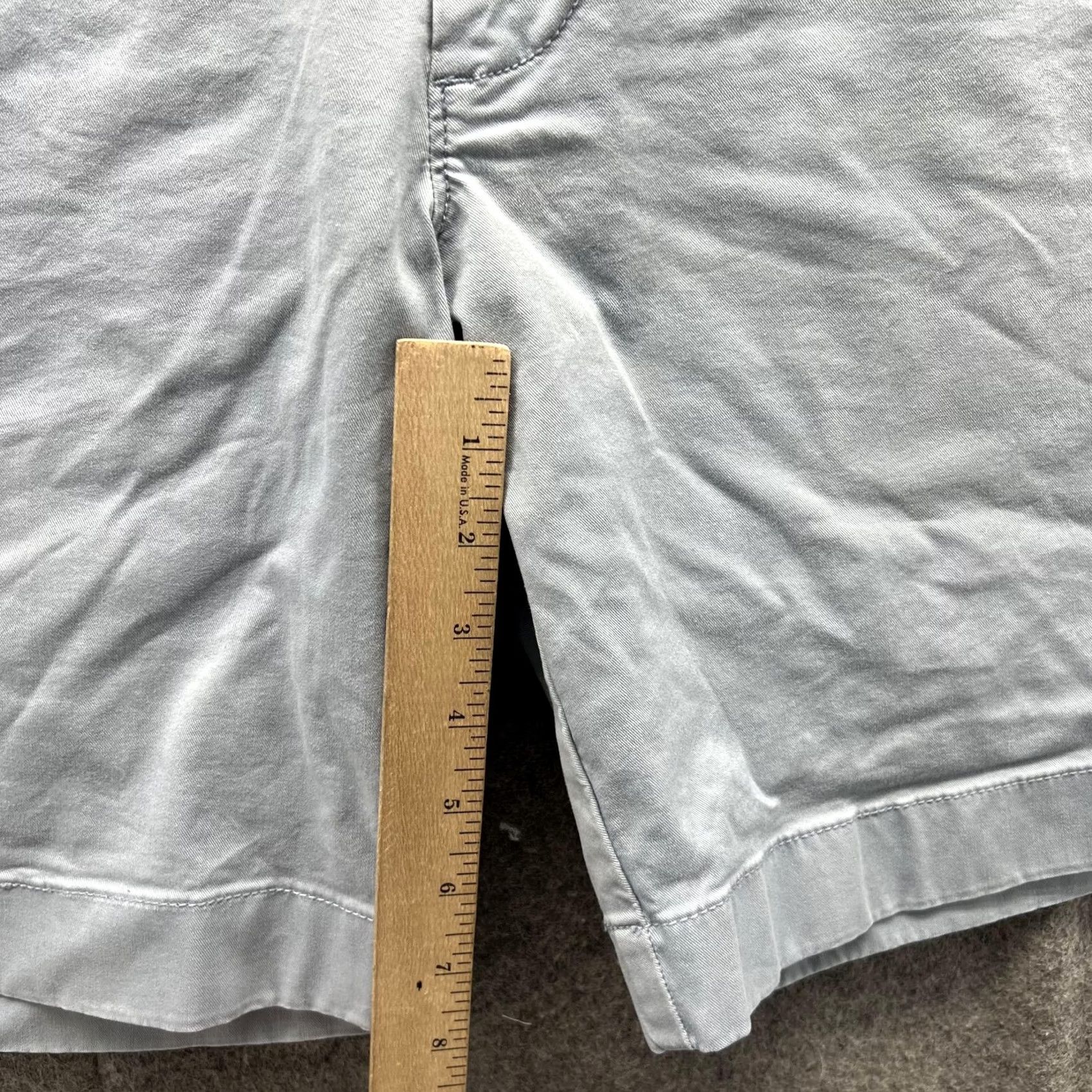 J.Crew J.CREW Shorts Men 32 Flat Front Cotton Chino Casual Blue Nylon? Size US 32 / EU 48 - 7 Thumbnail