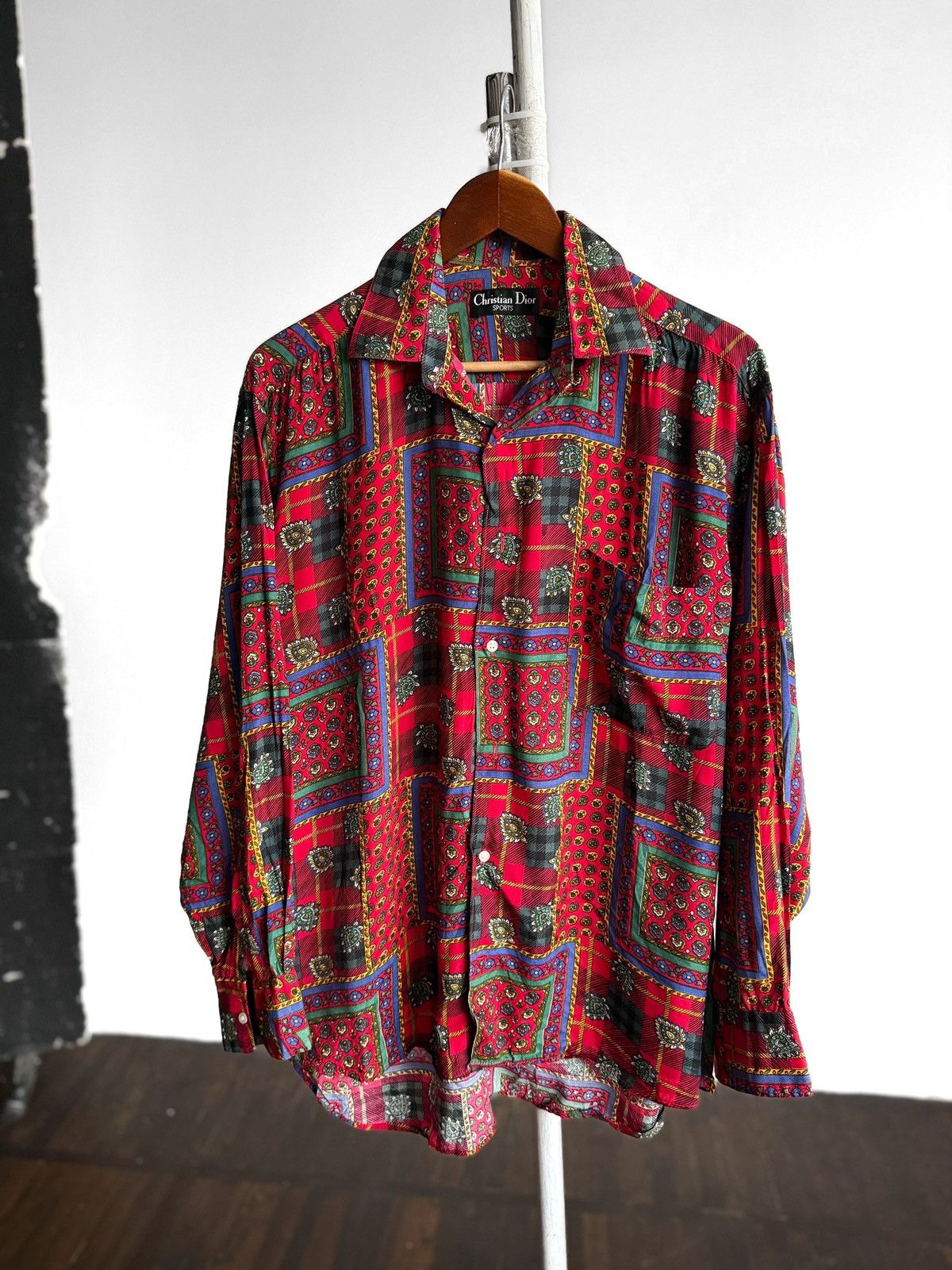 Christian Dior Monsieur Christian Dior Sports Vintage Baroque Paisley Viscose Shirt Size US L / EU 52-54 / 3 - 1 Thumbnail