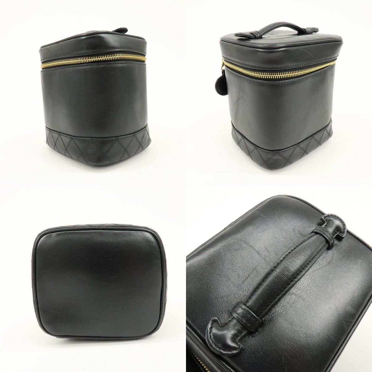 Chanel Chanel Bicolore Vanity Case Lambskin Top Handle Bag Black Size ONE SIZE - 3 Thumbnail