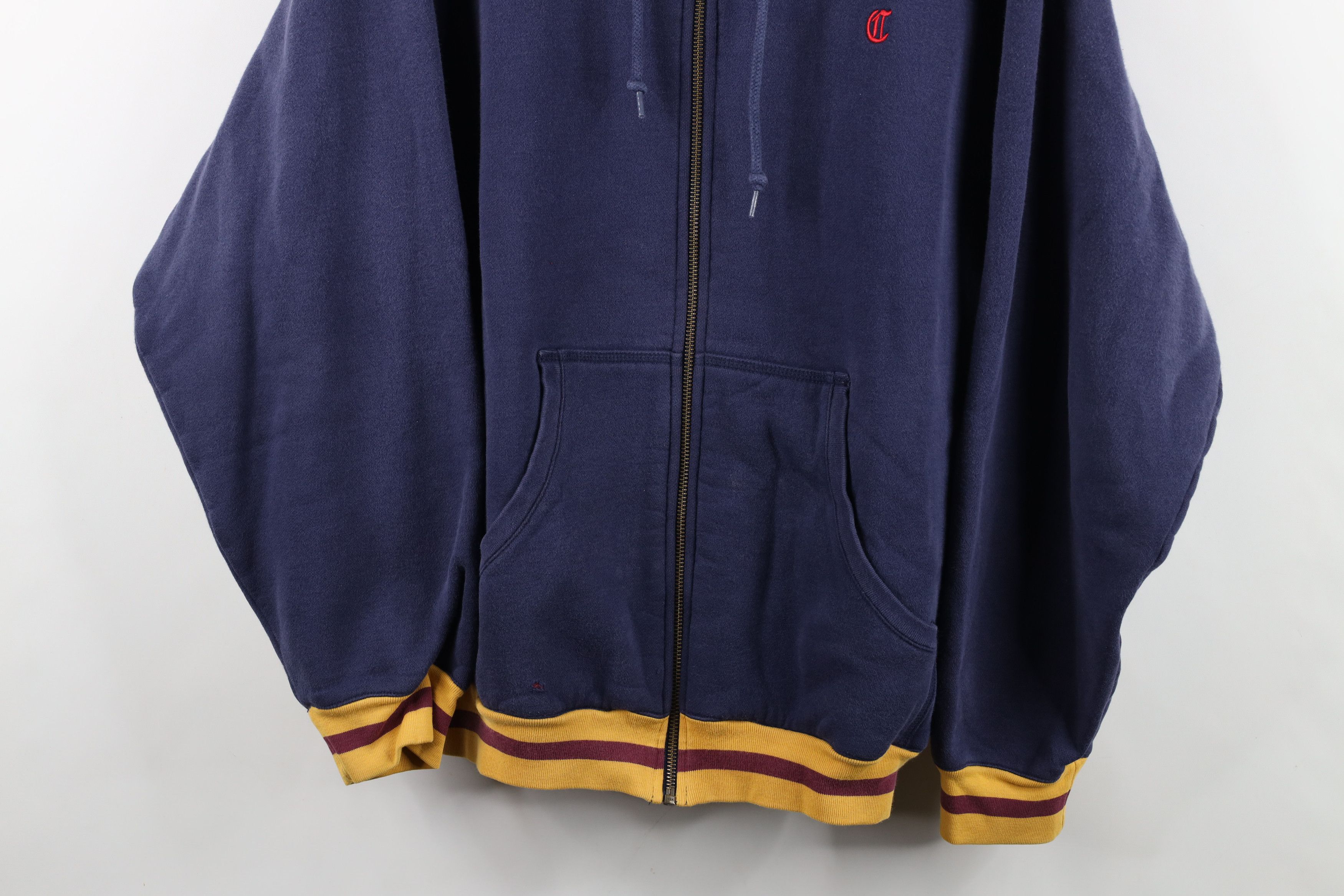Vintage Vintage Streetwear Striped Heavyweight Full Zip Hoodie Size US L / EU 52-54 / 3 - 3 Thumbnail