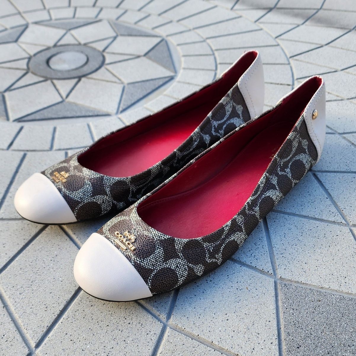 Coach Coach Chelsea Colorblock Signature Leather Ballet Flats 9.5 Size US 9.5 / IT 39.5 - 11 Thumbnail