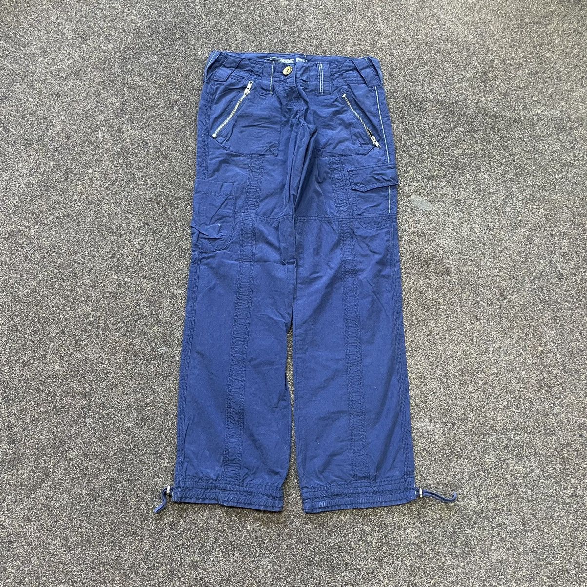Vintage Vintage Y2K Baggy Wide Leg Faded Blue Cargo Pants Grunge 32 Size US 32 / EU 48 - 1 Thumbnail