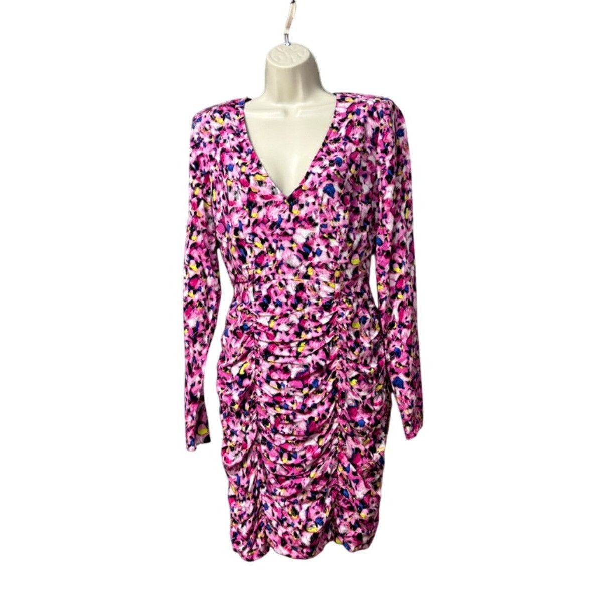 Bar III Bar III Alyssa Belted Mini Dress, Pink-multi, Sz. 4- No bel Size S / US 4 / IT 40 - 1 Thumbnail