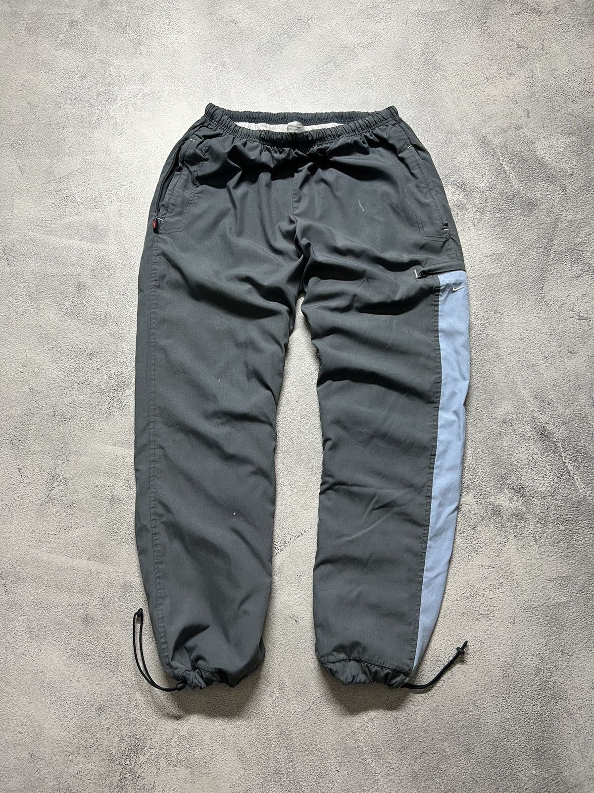 Nike × Vintage Vintage Y2K Nike Nylon Mini Swoosh Faded Pants 00’s Size US 32 / EU 48 - 3 Thumbnail