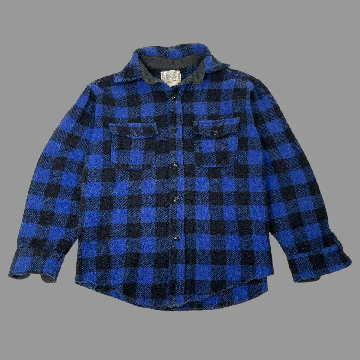 Hudsons Bay × Vintage Vintage Hudson Bay wool flannel shirt Size US L / EU 52-54 / 3 - 1 Thumbnail