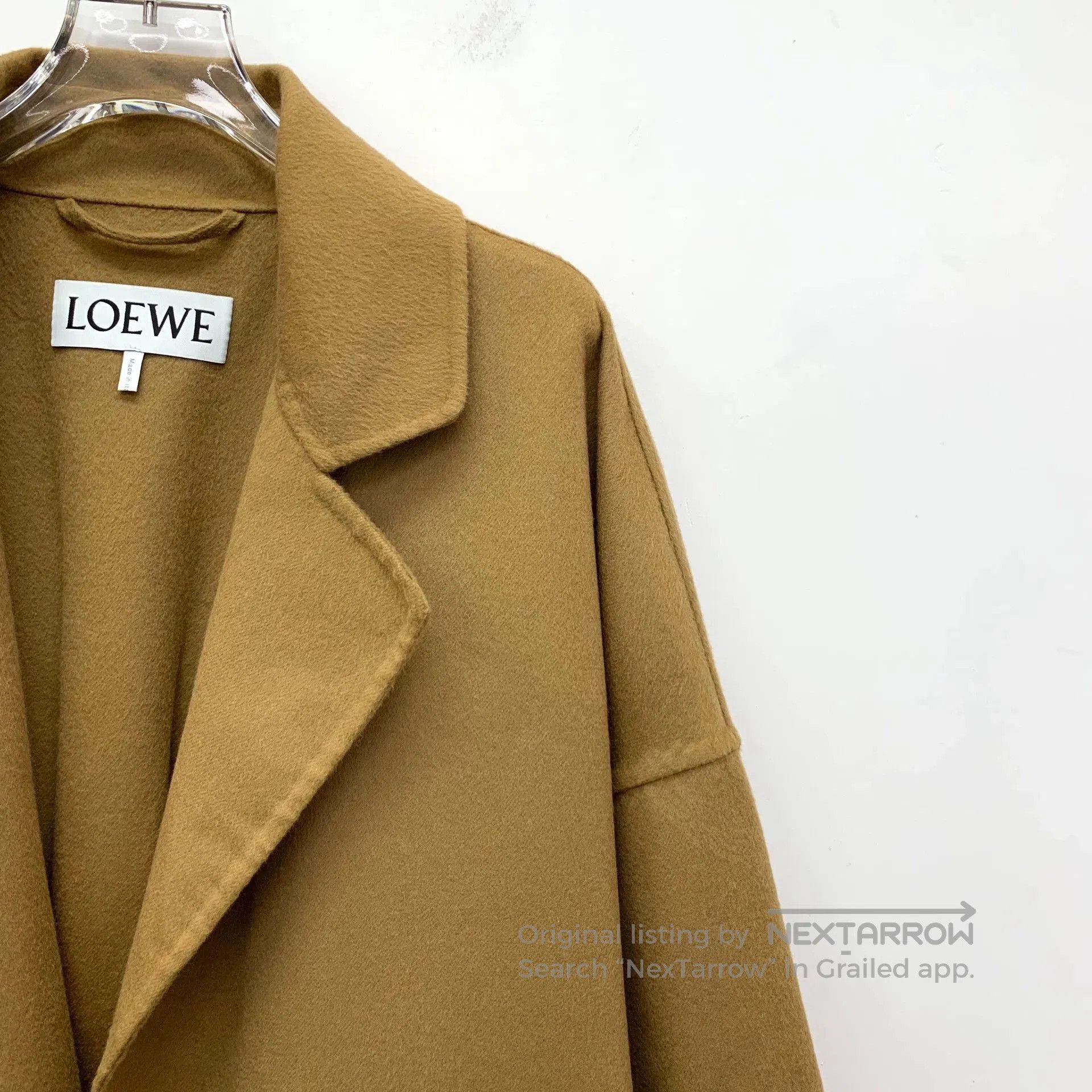 Loewe Loewe Brown Wool Belted Coat L. Size US L / EU 52-54 / 3 - 3 Thumbnail