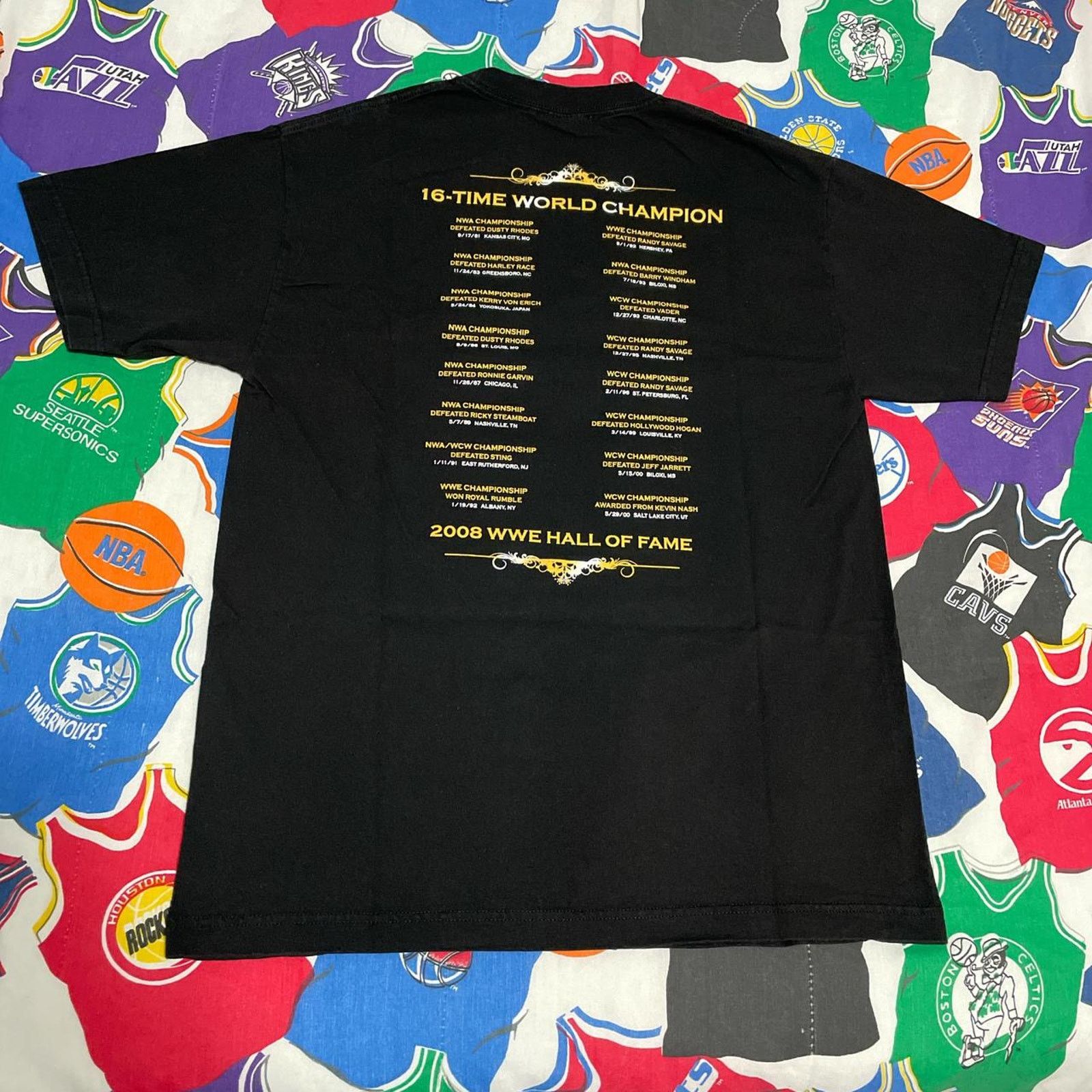 Vintage × WWE Vintage 2007 Ric Flair Nature Boy Woo WWF WWE Wrestling Tee Size US L / EU 52-54 / 3 - 2 Thumbnail