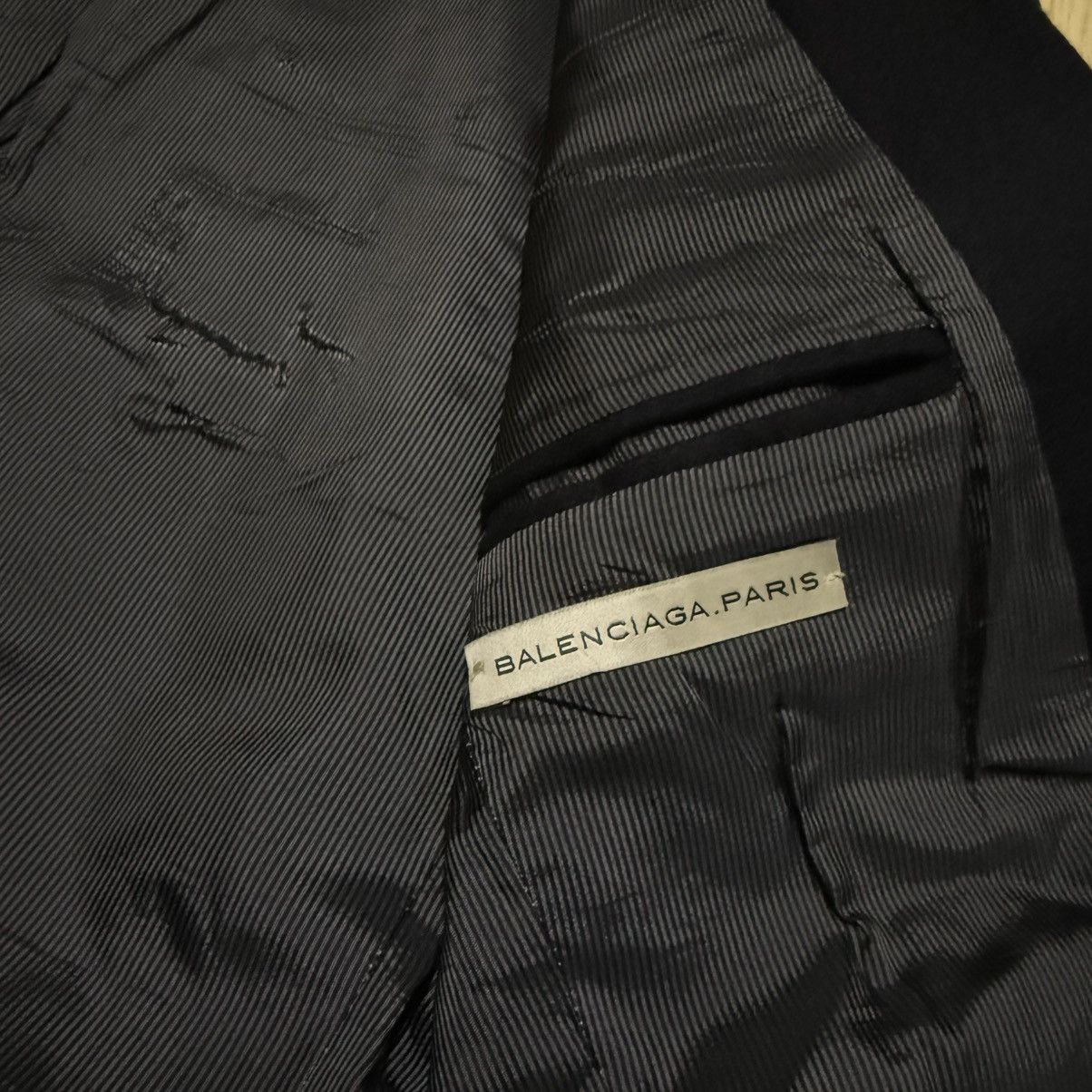 Balenciaga Balenciaga Paris Black Minimalist Blazer Size 36R - 8 Thumbnail