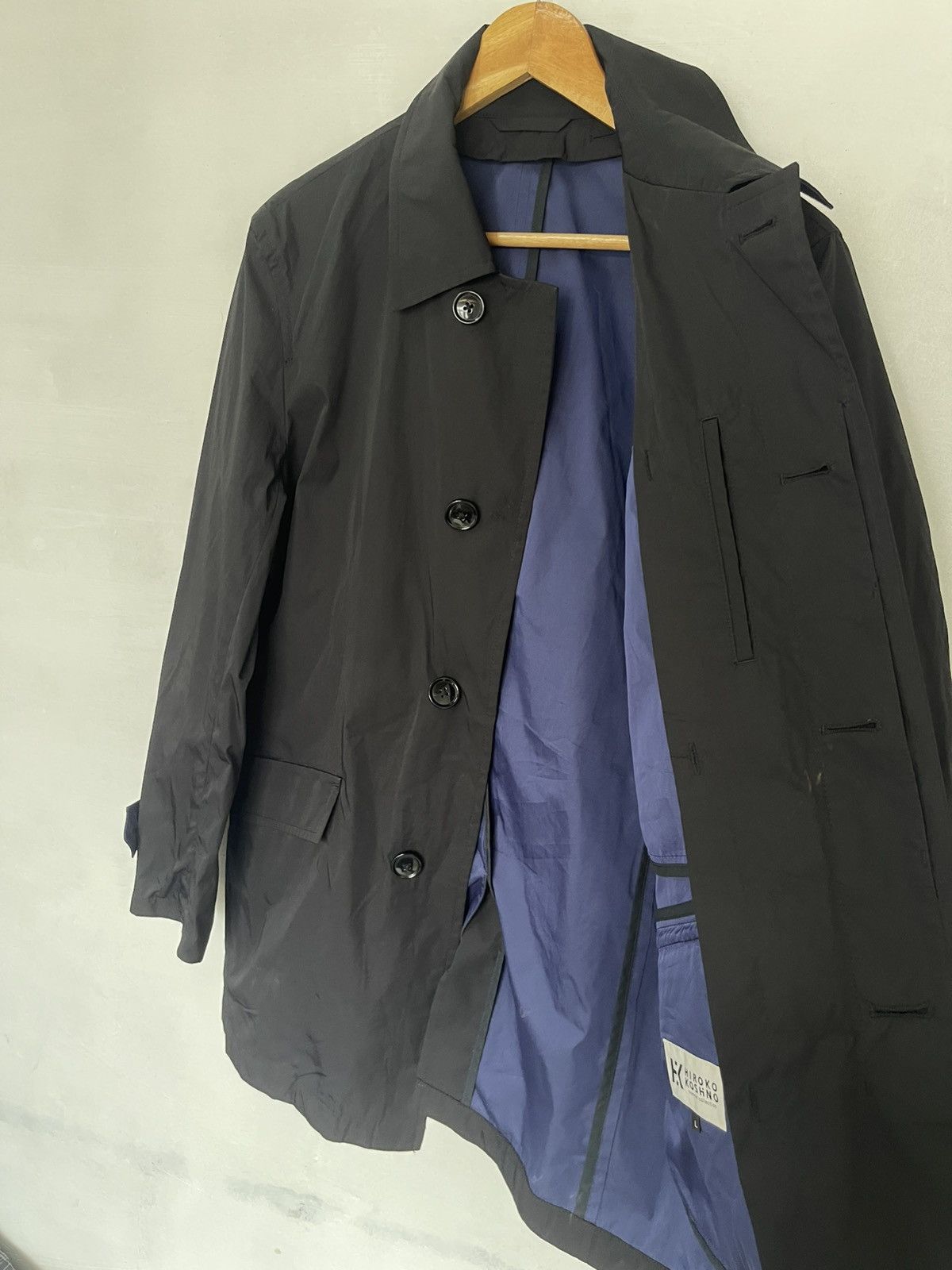 Hiroko Koshino Homme VINTAGE HIROKO KOSHINO HOMME LONG COAT BUTTON UP Size US L / EU 52-54 / 3 - 3 Thumbnail