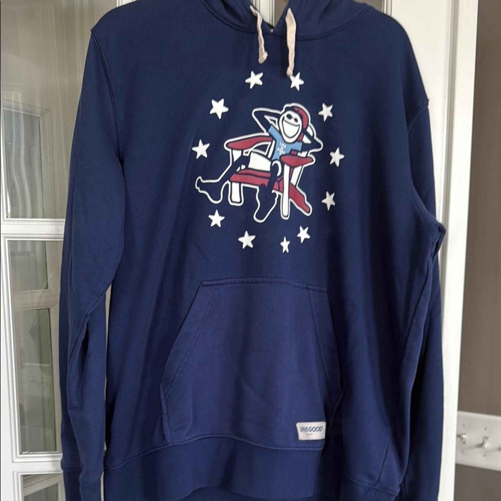 Life is Good Men's Navy Hoodie with Graphic Design Size US L / EU 52-54 / 3 - 1 Thumbnail