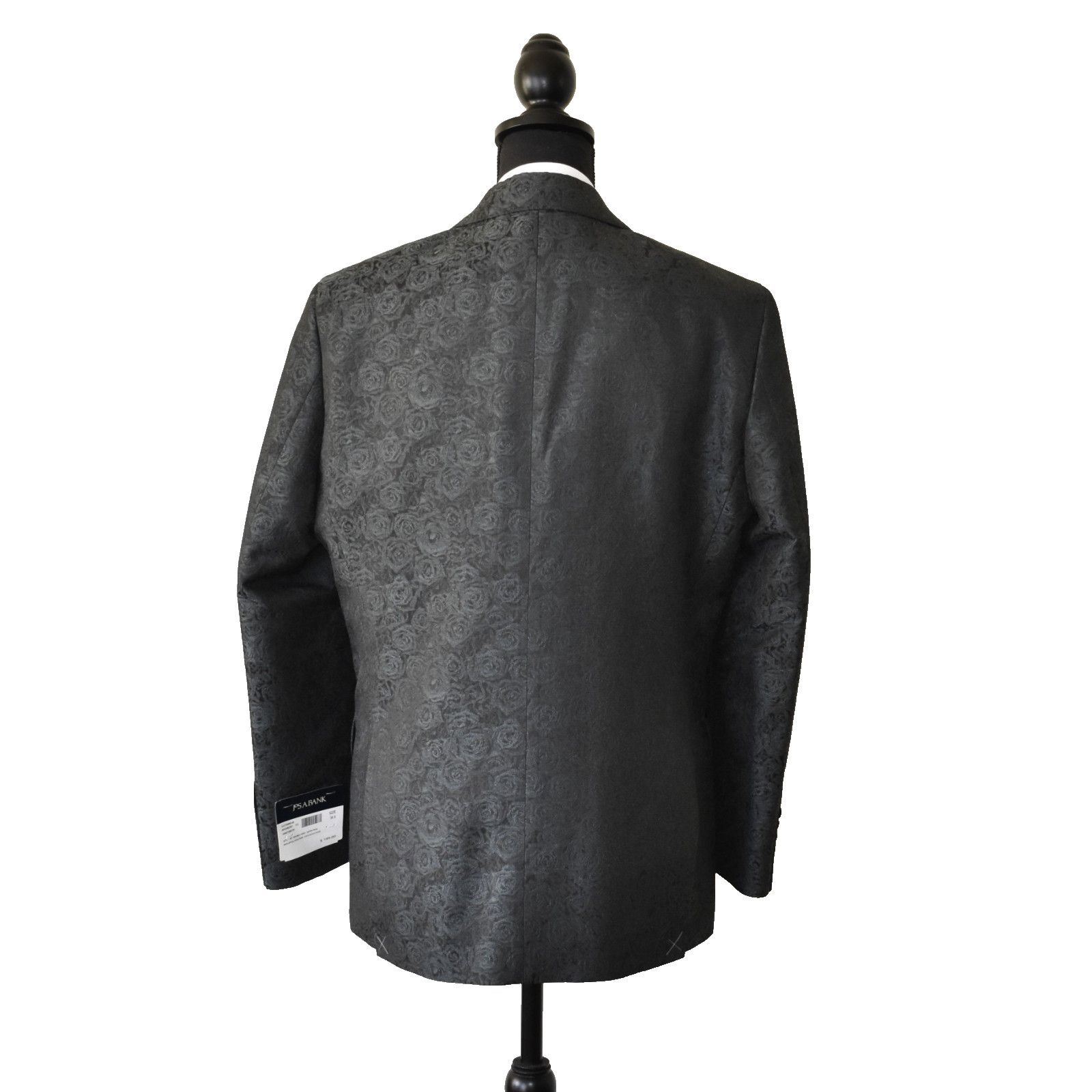 Jos. A. Bank JOS A BANK Jacquard Slim Fit Satin Peak Blazer Sz 38S $199 Size 38S - 4 Thumbnail