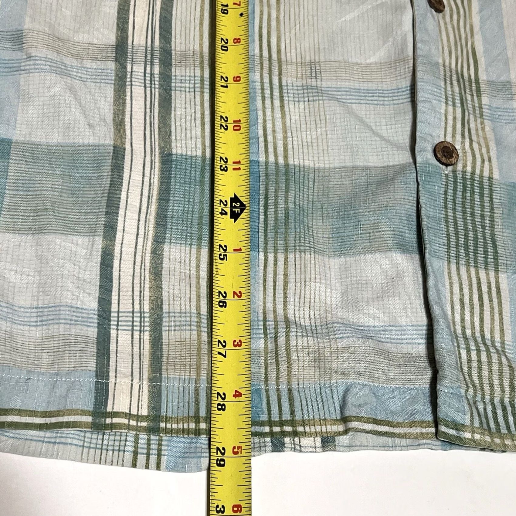 Tommy Bahama Tommy Bahama Shirt Mens Small Silk Plaid Hawaiian Short Sleeve Button-Up Relaxed Multicolor 100% Silk Classic Casual Size US S / EU 44-46 / 1 - 5 Thumbnail