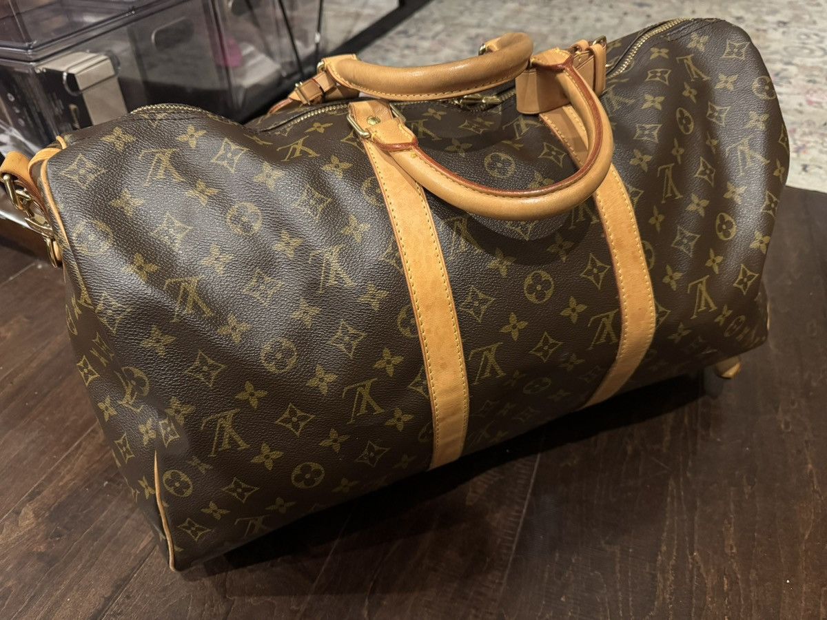 Louis Vuitton Louis Vuitton Keepall 50 Bandouliere Duffle Brown Size ONE SIZE - 4 Thumbnail