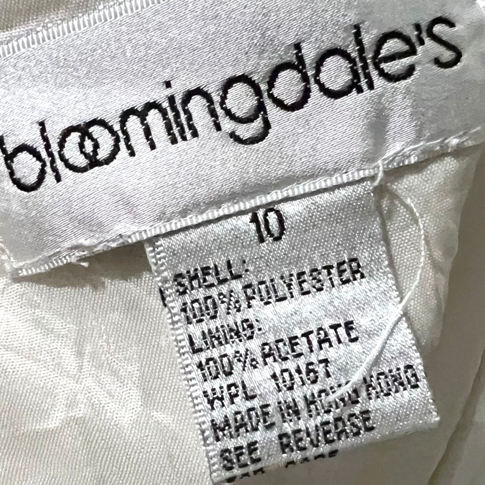 Bloomingdale's VINTAGE Bloomingdale’s Long Skirt Ivory A-Line Zip Lined Size 10 Womens Skirt Size 32" / US 10 / IT 46 - 4 Thumbnail