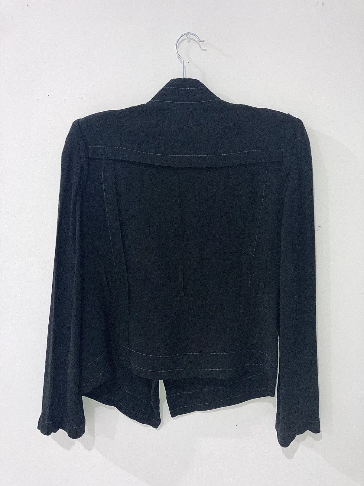 Ann Demeulemeester Anne Demeulemeester Cross Button Silk Top Size S / US 4 / IT 40 - 3 Thumbnail
