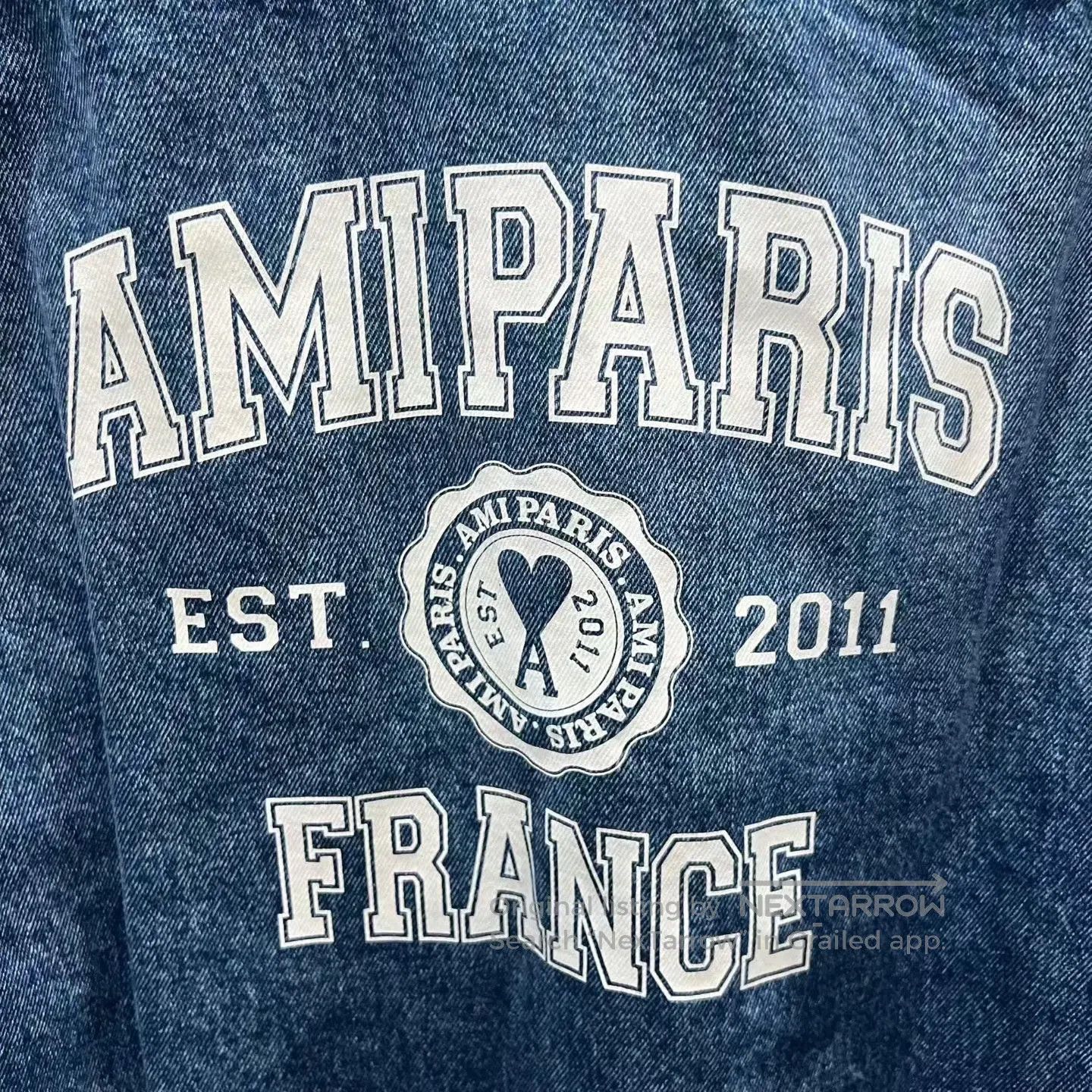AMI Ami Washed distressed denim jacket| Size US S / EU 44-46 / 1 - 3 Thumbnail