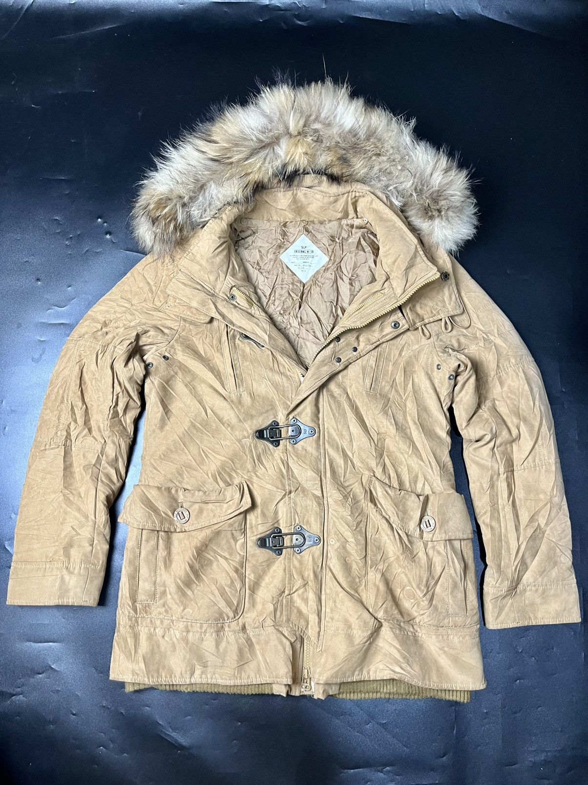 If Six Was Nine × Japanese Brand × Tornado Mart JAPANESE SLY FUR JACKET DOUBLE ZIPPER CRAZY FUR Size US M / EU 48-50 / 2 - 2 Thumbnail