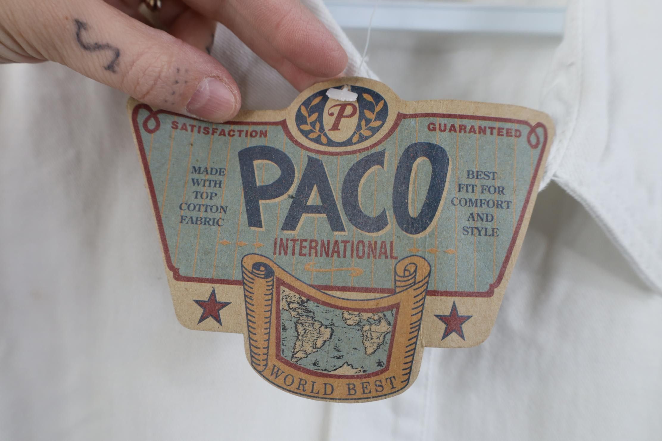 Vintage Deadstock Vintage 90s Y2K Paco Car Racing Denim Button Shirt Size US XXL / EU 58 / 5 - 5 Thumbnail