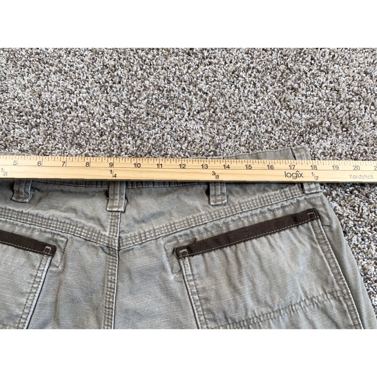 Wrangler WRANGLER RIGGS Workwear Carpenter Pants Men's 36 x 28 Beige Ripstop Cotton Casual Outdoor Retro Size US 36 / EU 52 - 5 Thumbnail