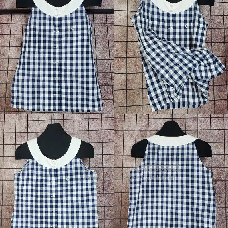 Dior Dior Summer Blue Check Cotton T. Size M / US 6-8 / IT 42-44 - 2 Thumbnail