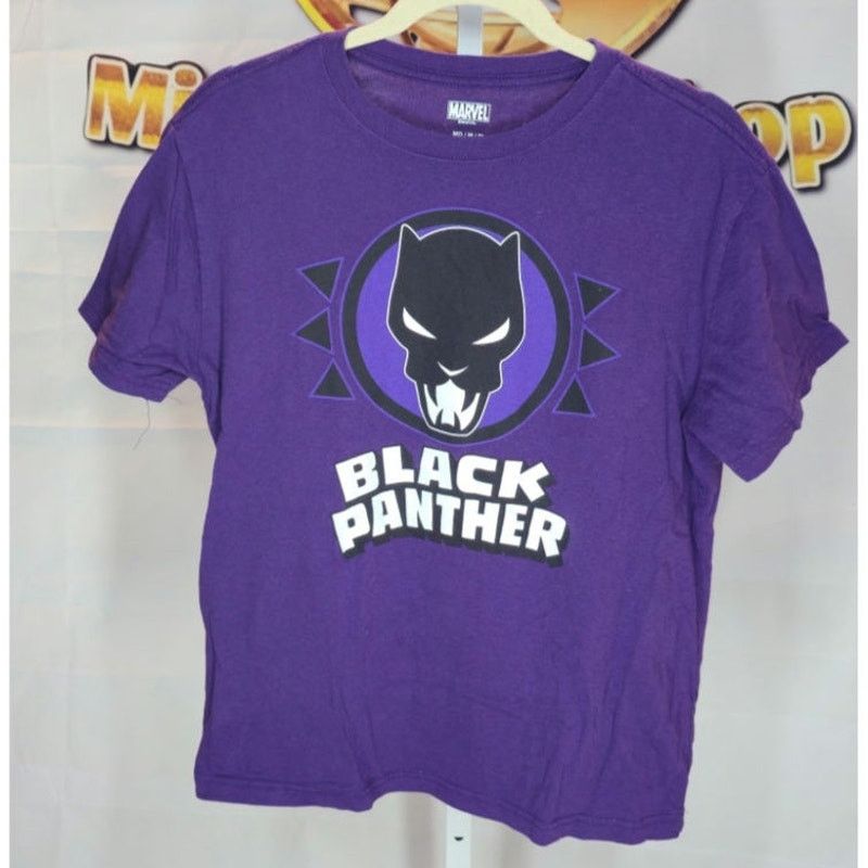 Marvel Comics Marvel Black Panther Purple Graphic T-Shirt Size Medium Size M / US 6-8 / IT 42-44 - 4 Thumbnail