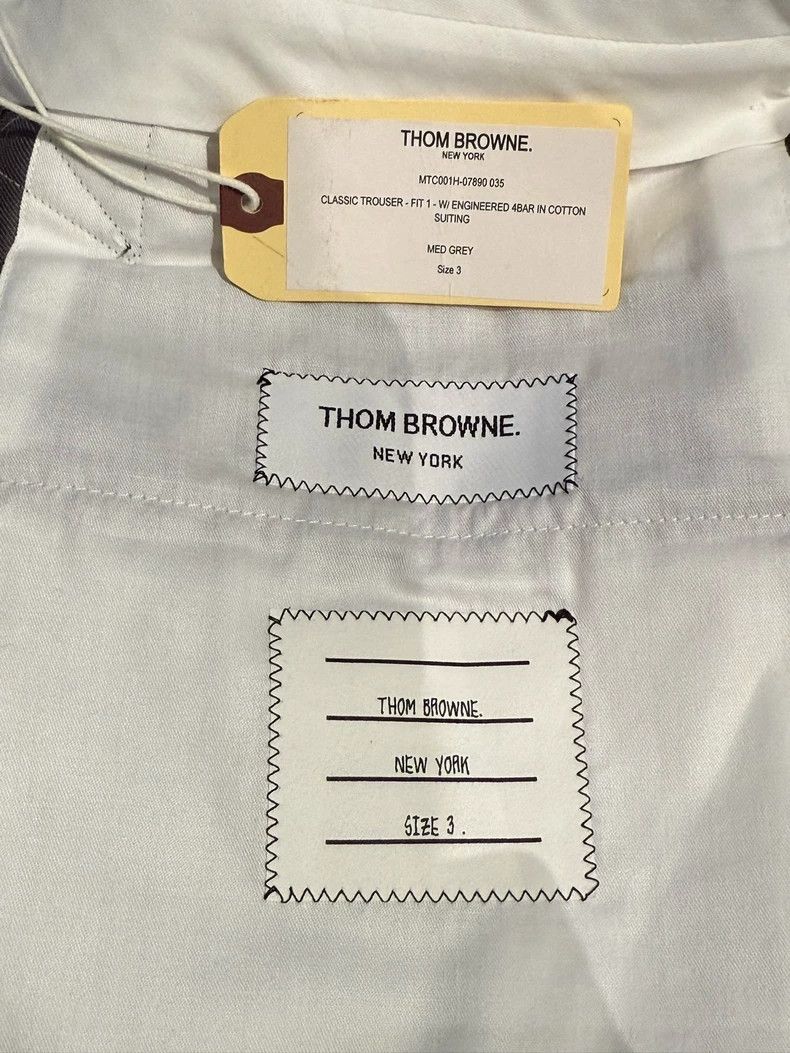 Thom Browne THOM BROWNE3Classic mid-gray four-bar casual pants 2502-Nex Size US 34 / EU 50 - 4 Thumbnail