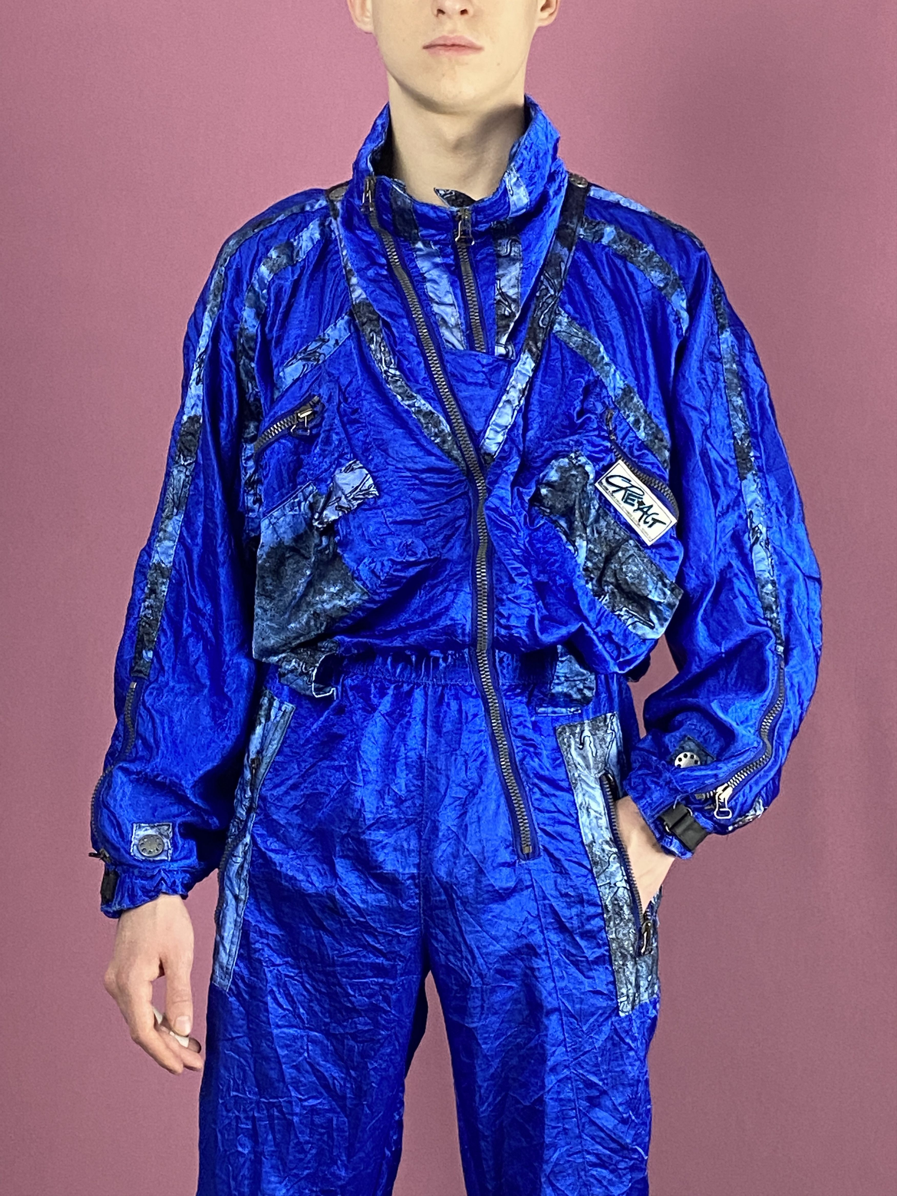 Vintage 90s Creact Men's One Piece Ski Suit - M - Thin Shell Layer Size US M / EU 48-50 / 2 - 5 Thumbnail