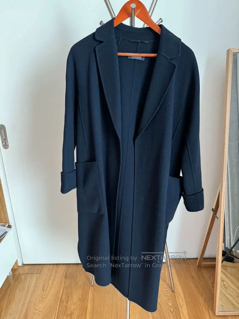 Max Mara Max Mara Long Overcoat, Dark Navy Blue Size S / US 4 / IT 40 - 1 Thumbnail