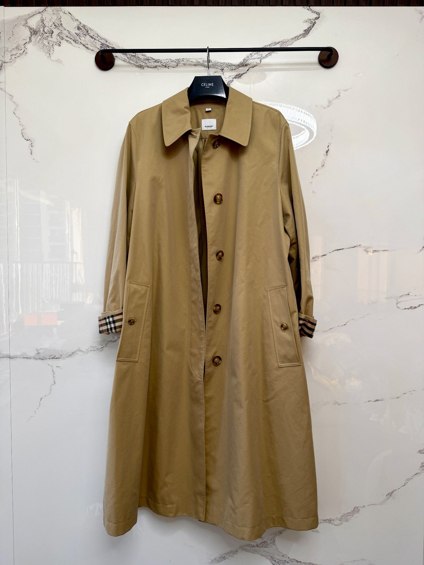 Burberry burberry check trench coat Size ONE SIZE - 1 Thumbnail