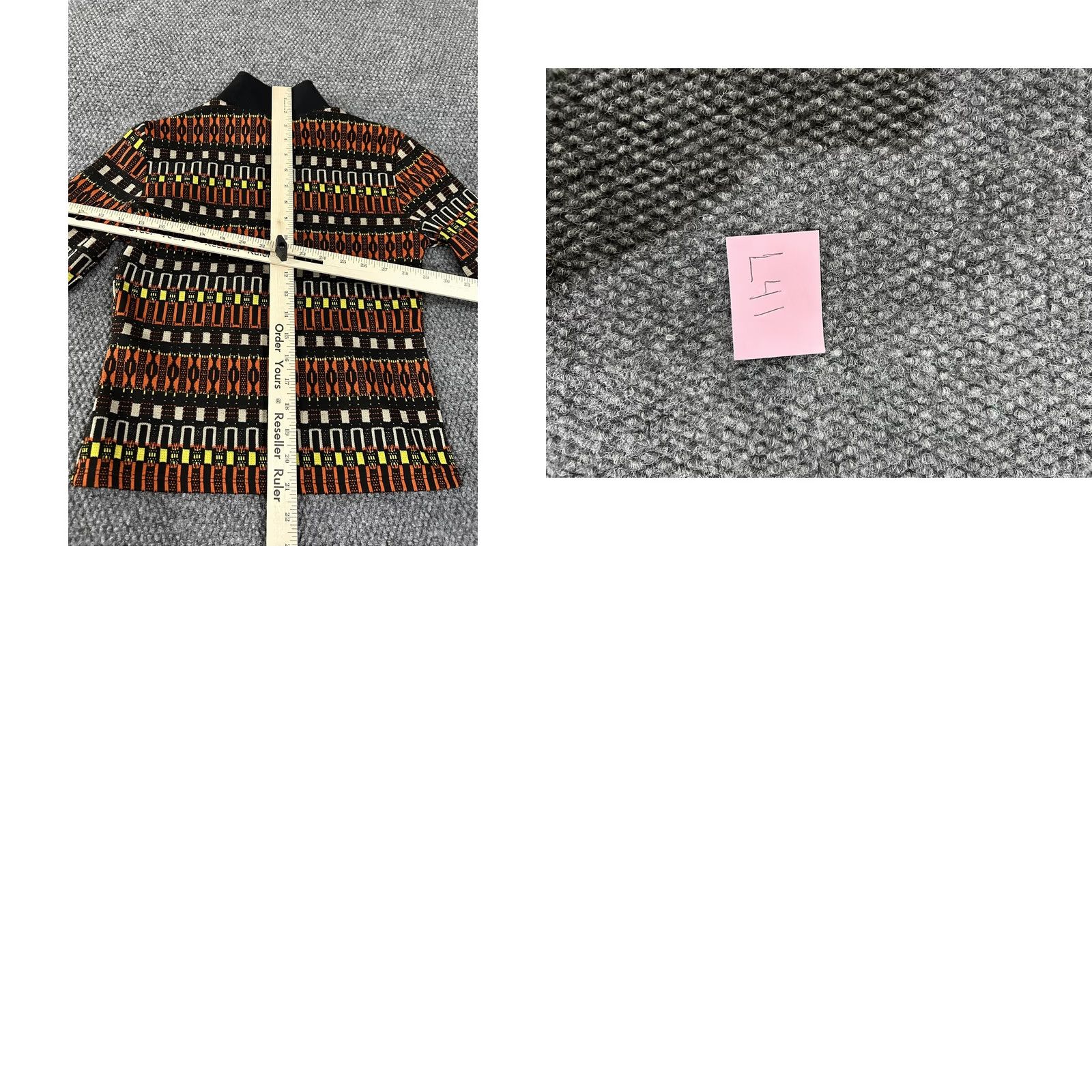 Zara Zara Sweater Womens Small Multicolor Geometric Mock Neck Pullover Knit Size S / US 4 / IT 40 - 8 Thumbnail