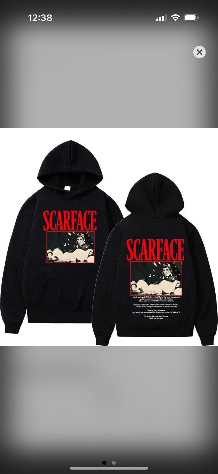 Japanese Brand Scarface Hoodie Size US S / EU 44-46 / 1 - 1 Preview