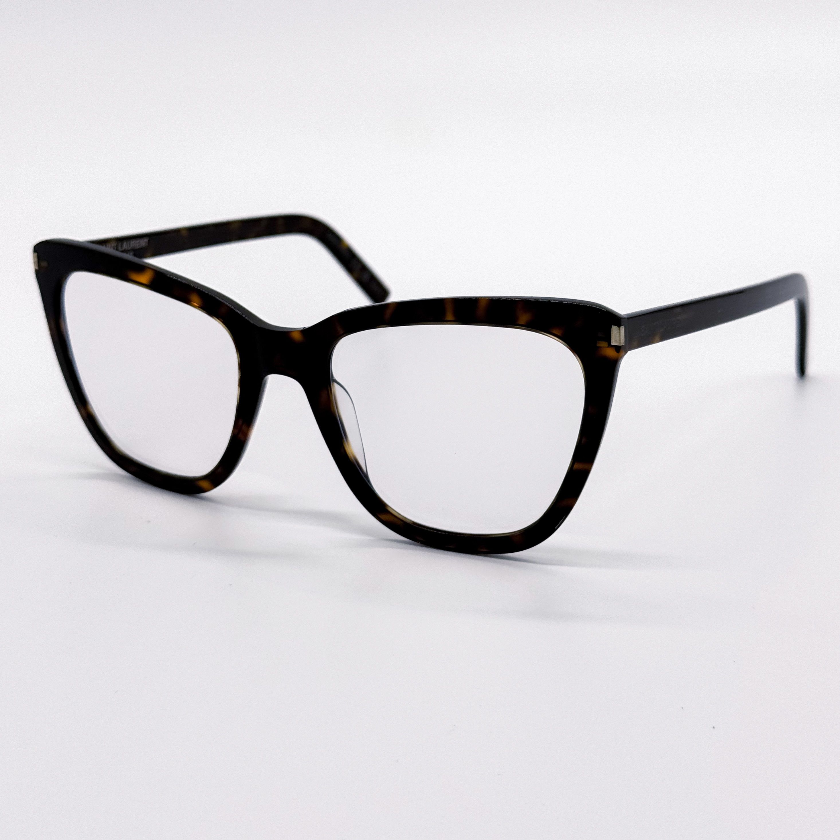 Yves Saint Laurent NEW SAINT LAURENT SL 548 SLIM 007 HAVANA WOMEN EYEGLASSES Size ONE SIZE - 2 Thumbnail