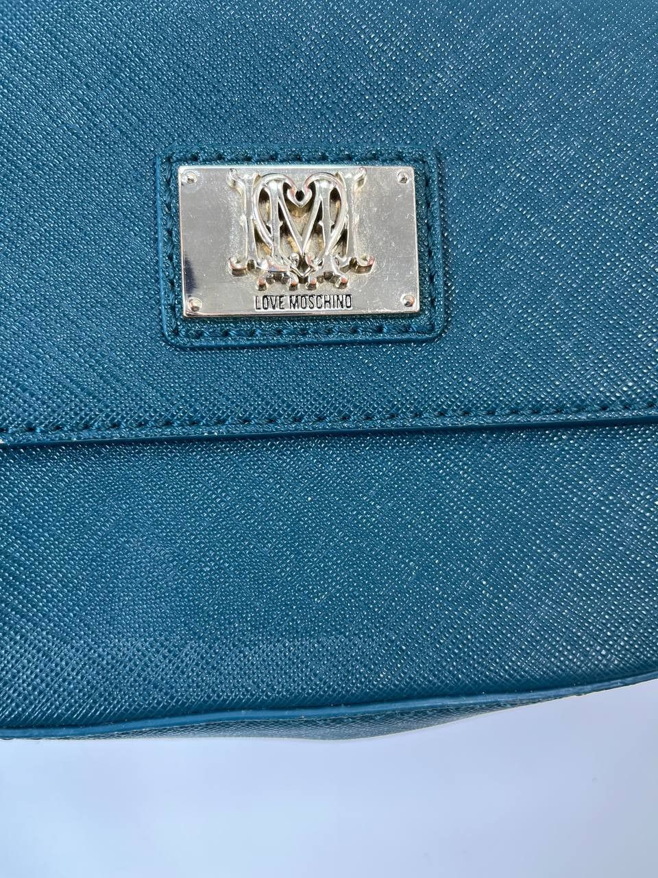 Moschino LOVE MOSCHINO CROSSBODY BAG GREEN SAFFIANO LEATHER CHAIN Size ONE SIZE - 9 Thumbnail