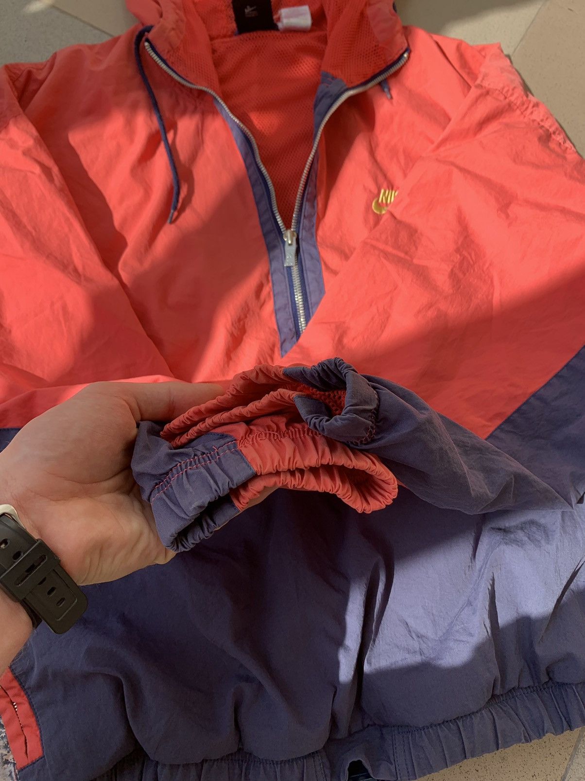 Nike × Vintage Vintage Nike Anorak Light Jacket U.S.A. 90s Size US XL / EU 56 / 4 - 8 Thumbnail
