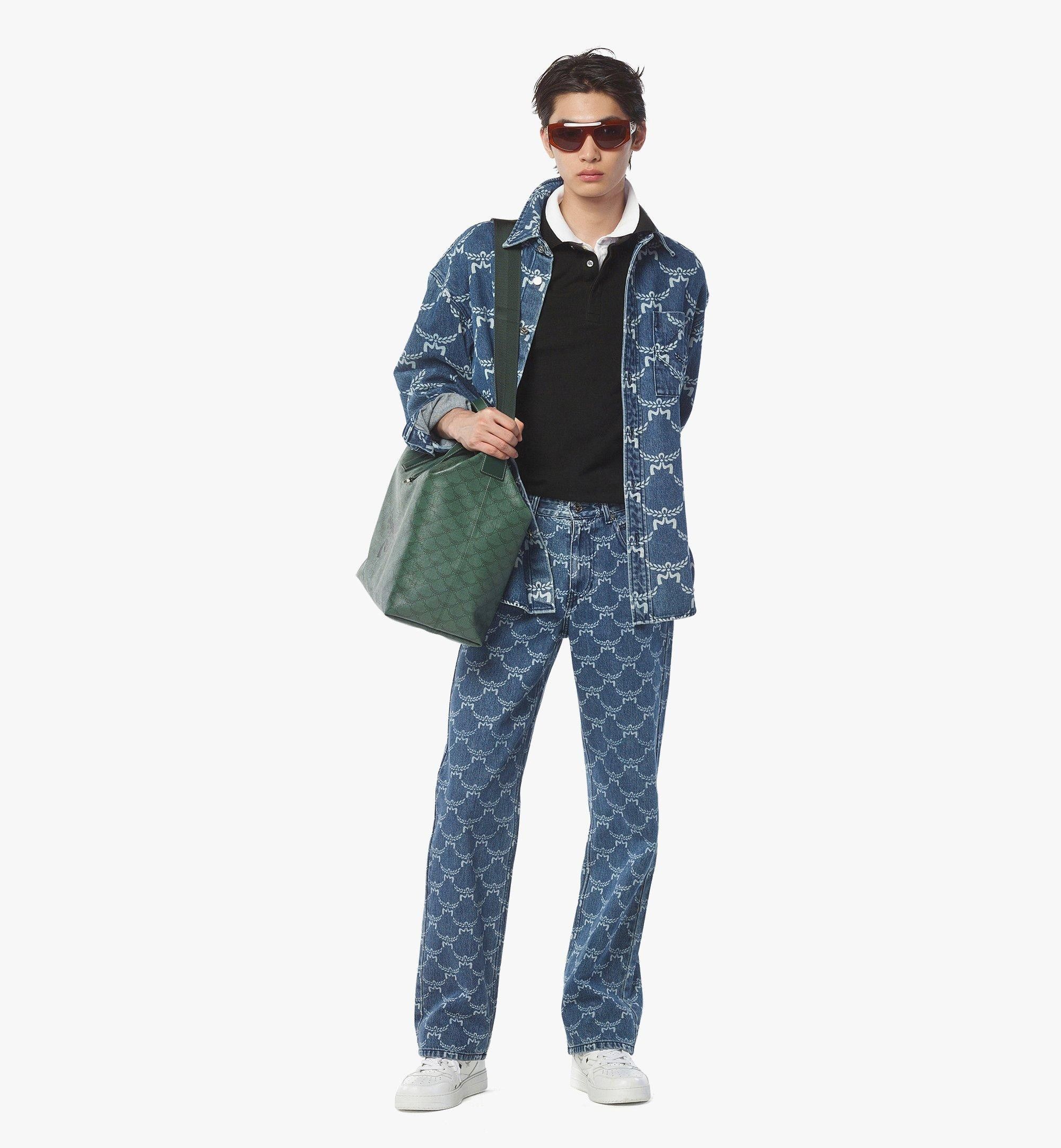 MCM o1mt1gz0225 Size: OS / Unisex Himmel E/W Tote Bag in Green Size ONE SIZE - 2 Thumbnail