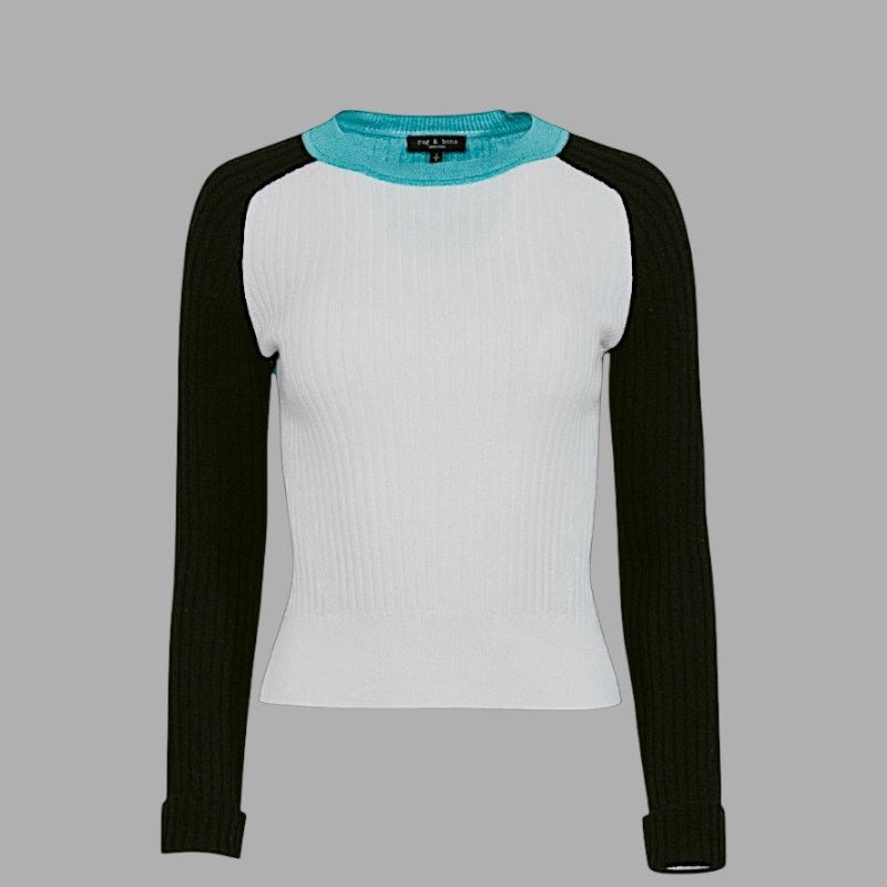 Rag & Bone Rag & Bone Blue/White Sweater | Size M Size M / US 6-8 / IT 42-44 - 1 Thumbnail