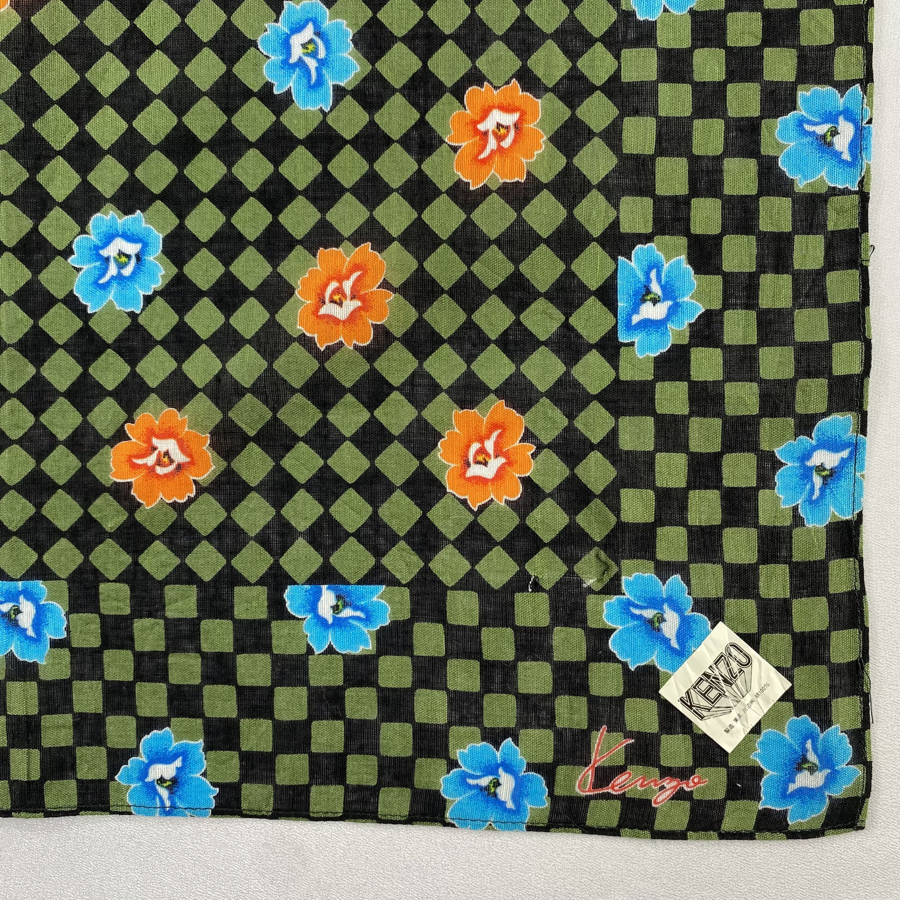 Kenzo × Vintage NWT Kenzo Neckerchief / Bandana / Handkerchief-P546 Size ONE SIZE - 3 Thumbnail