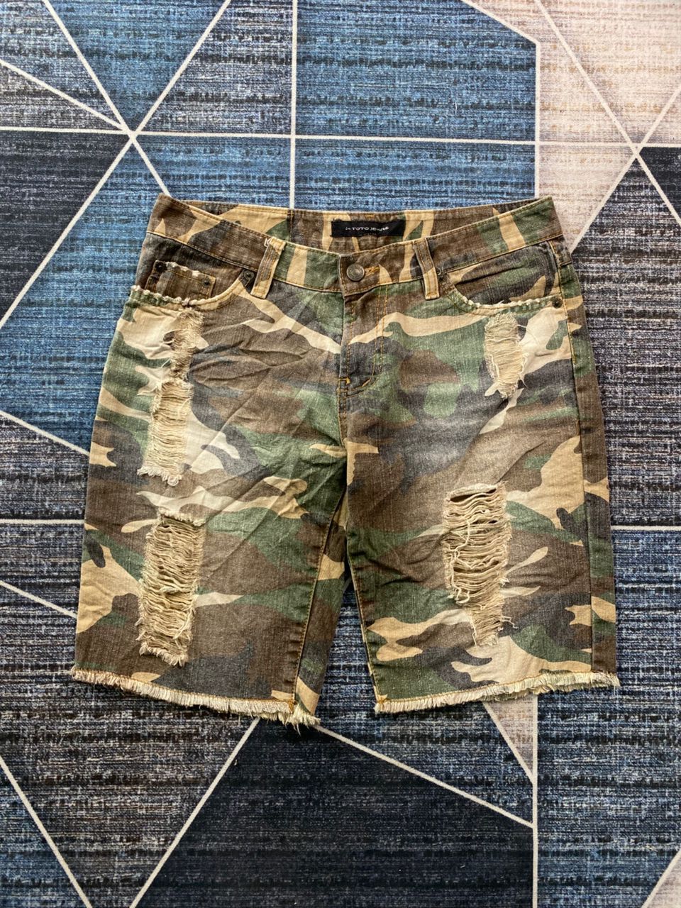 Hysteric Glamour × Japanese Brand × Le Grande Bleu (L.G.B.) In Toto Jeans Distressed Camo Size US 30 / EU 46 - 1 Thumbnail