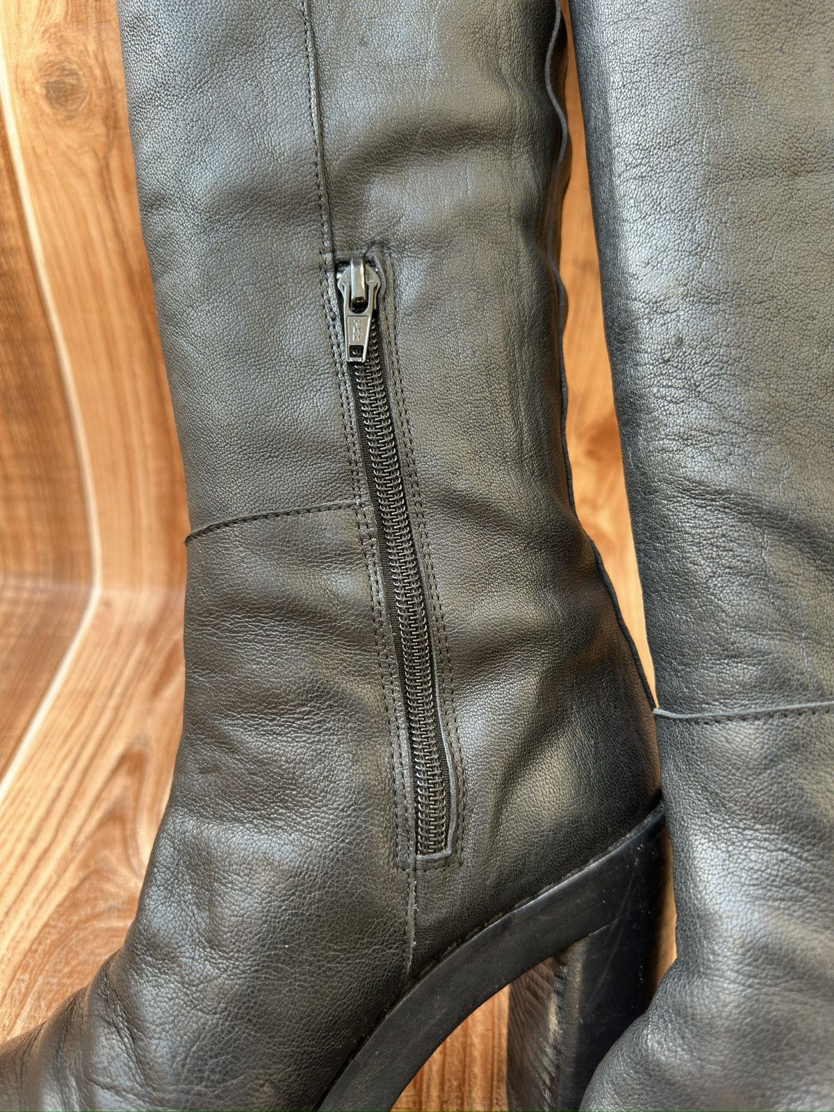 Ann Demeulemeester × Vintage AD black Leather Boots. Size US 6 / IT 36 - 10 Thumbnail